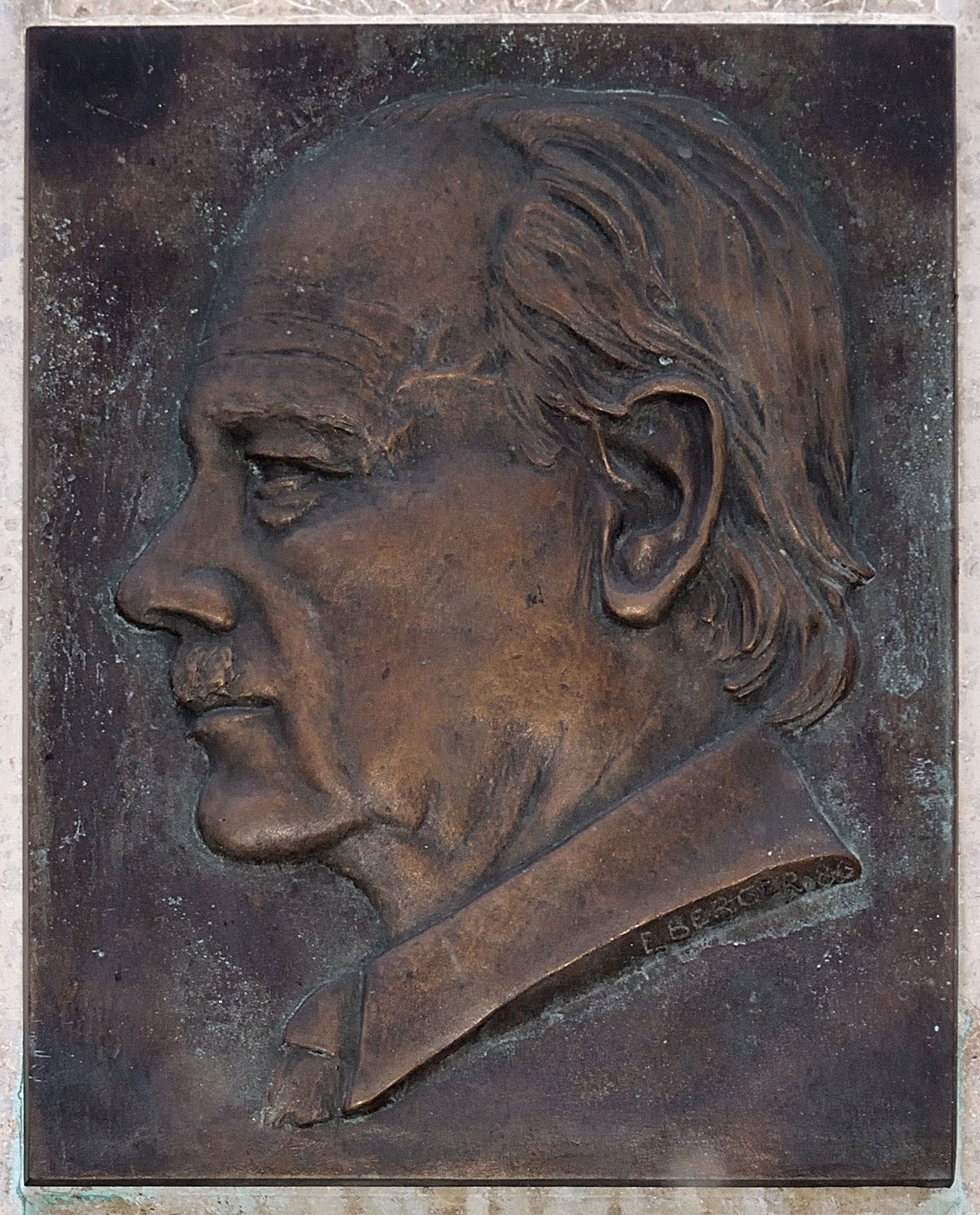 plaque for Ernst Ludwig Uray at his birthplace in Schladming, H…