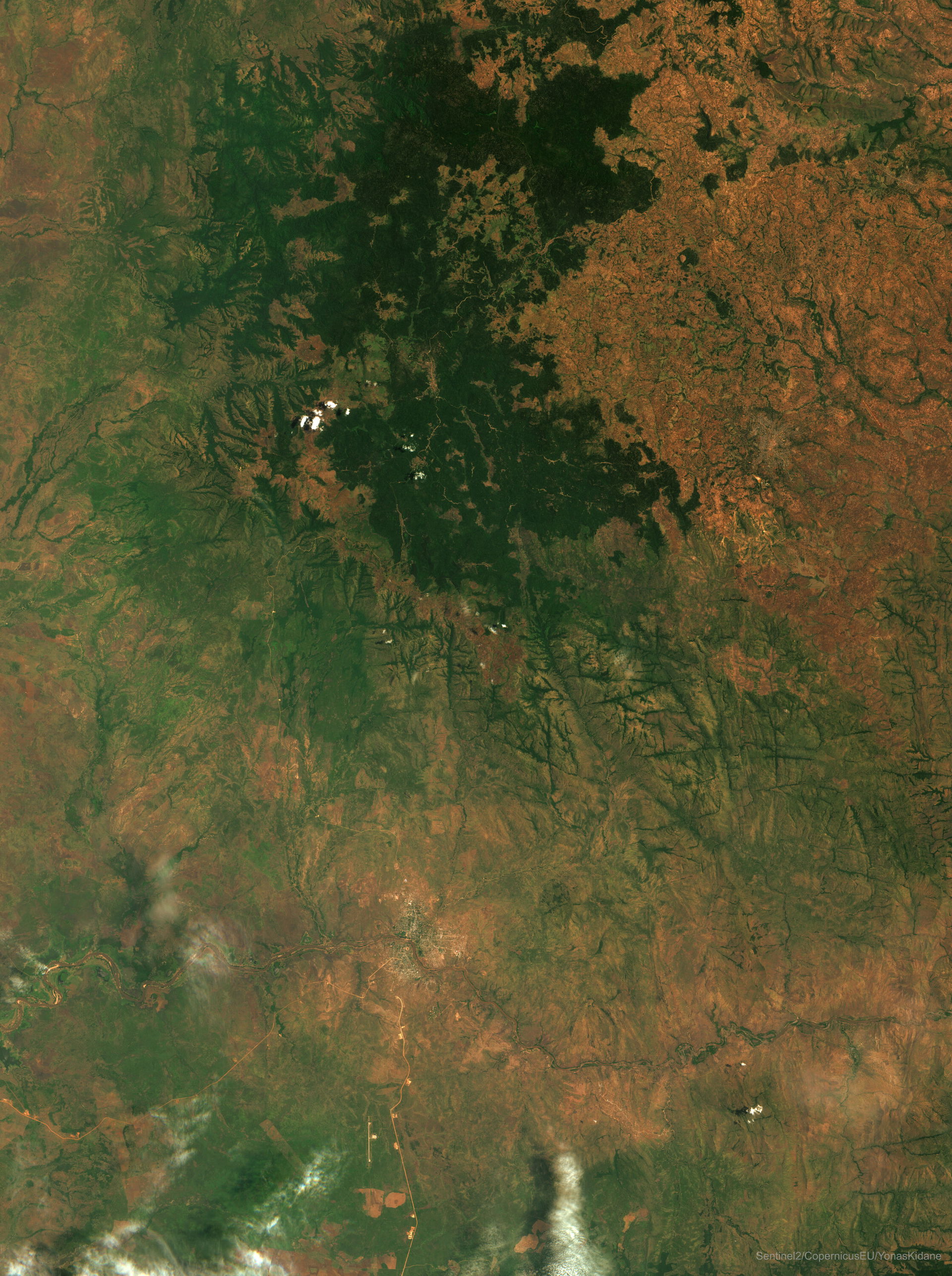 Pictured in this Sentinel-2 satellite image of Western Ethiopia…