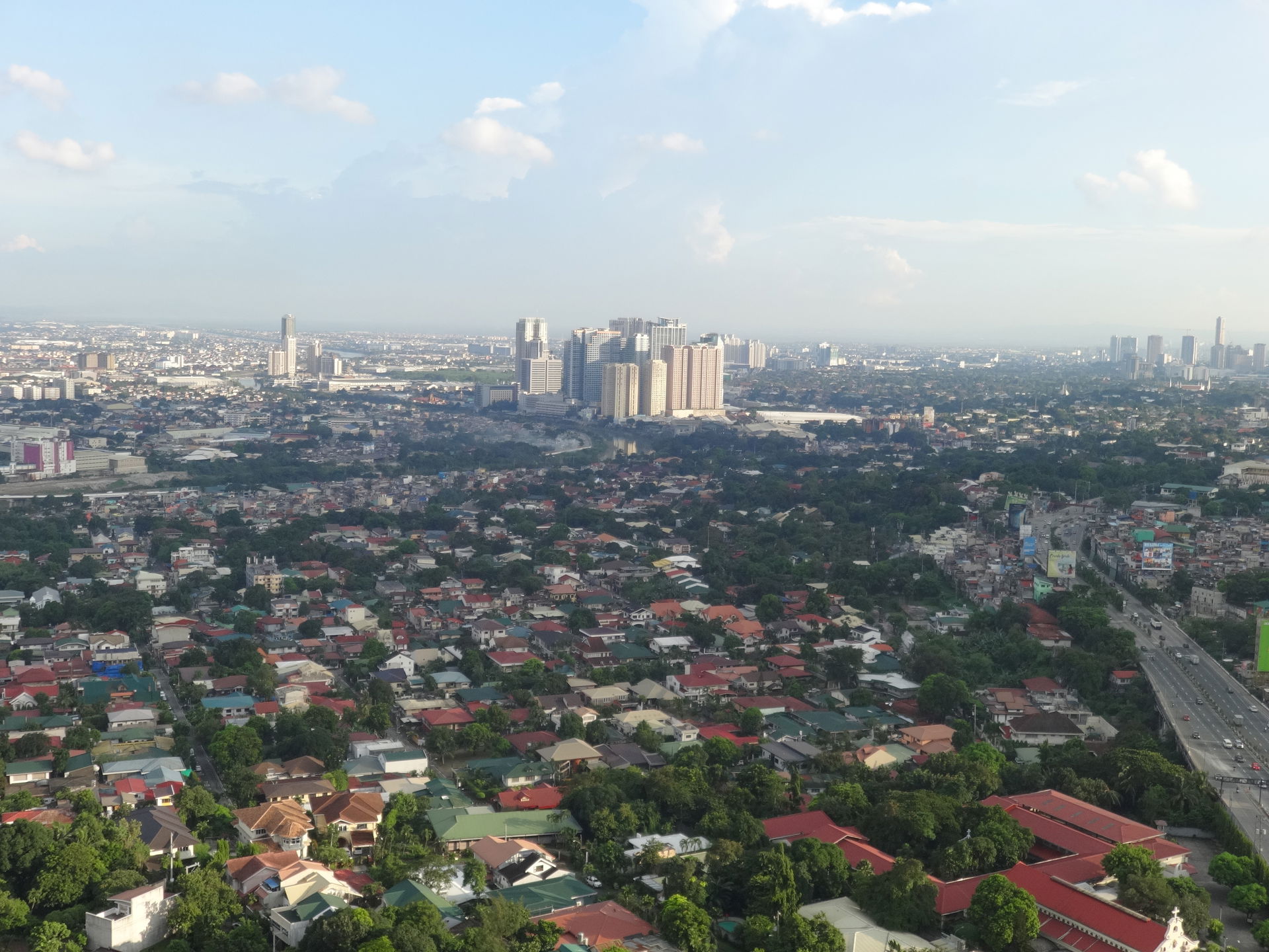 Katipunan area and Eastwood City as seen from SMDC Blue Residen…