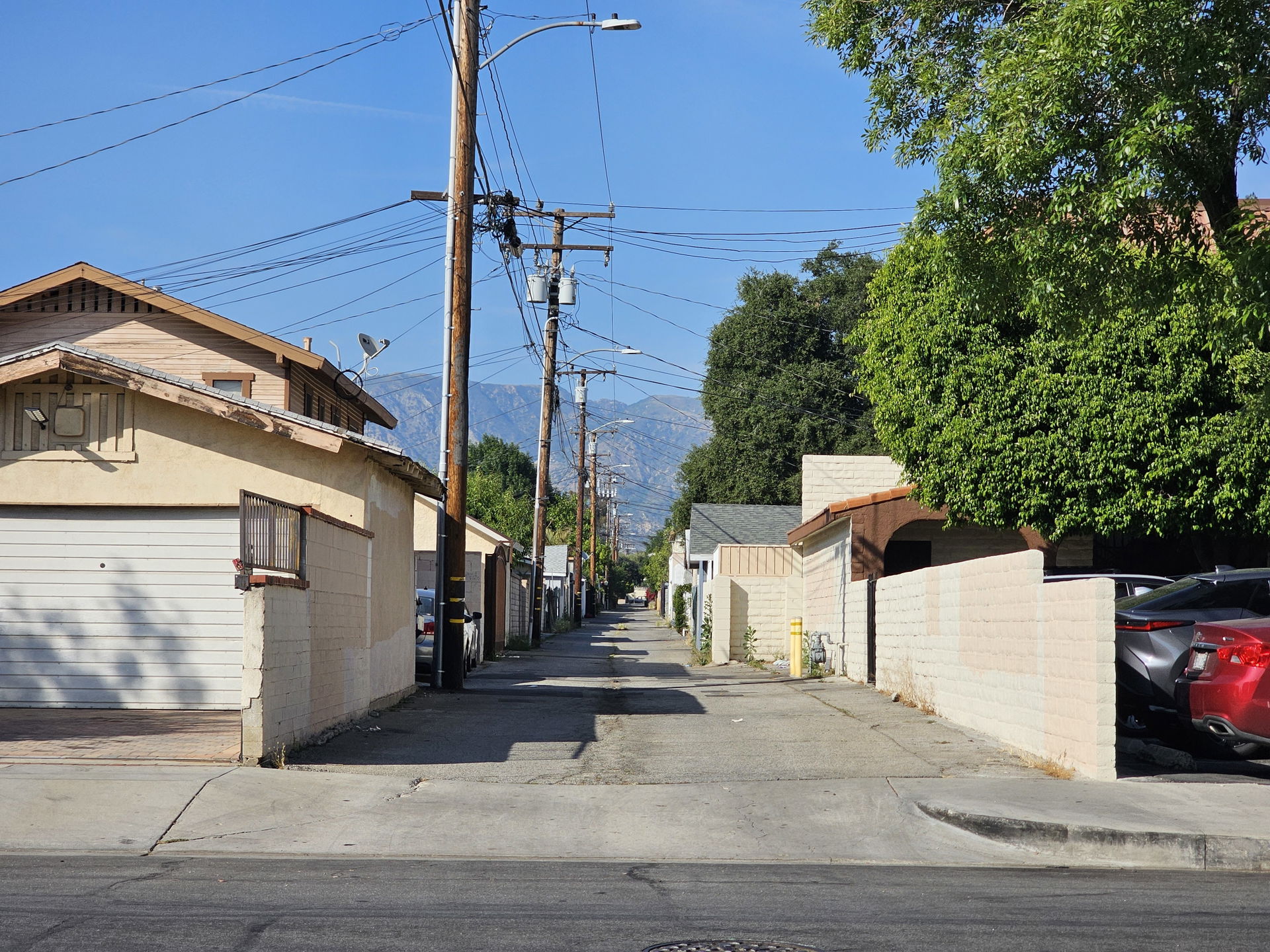 Alley in San Fernando, California, in June, 2025.