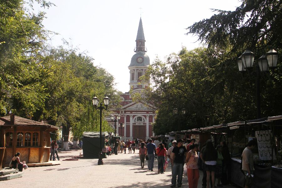 church in Constitucion, Chile
