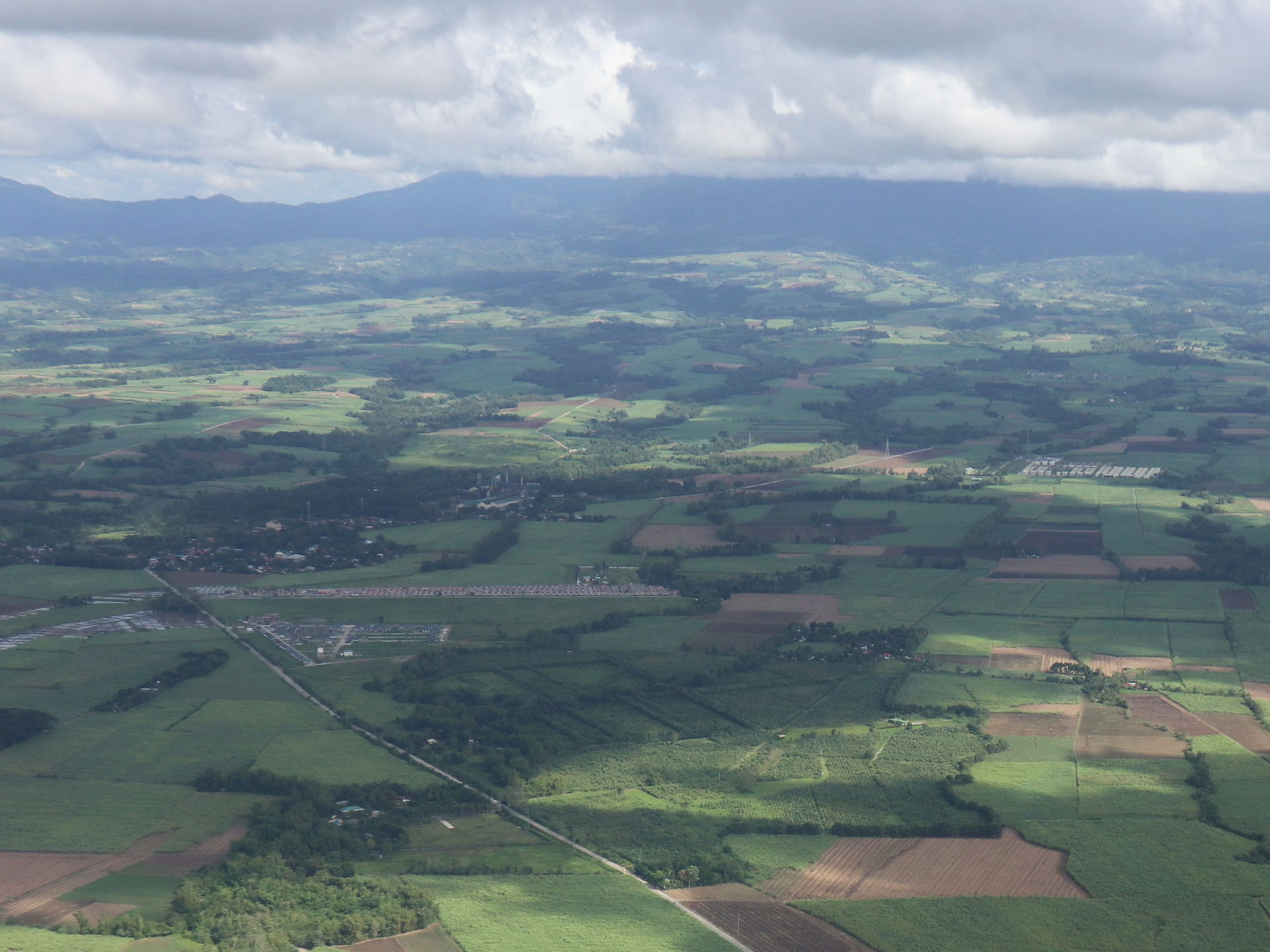 Silay Dos Hermanas sugar plantation from air, Silay City, Negro…