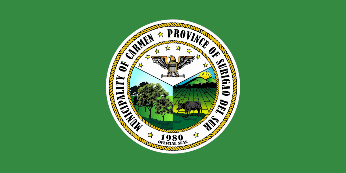 Flag of Carmen, Surigao del Sur