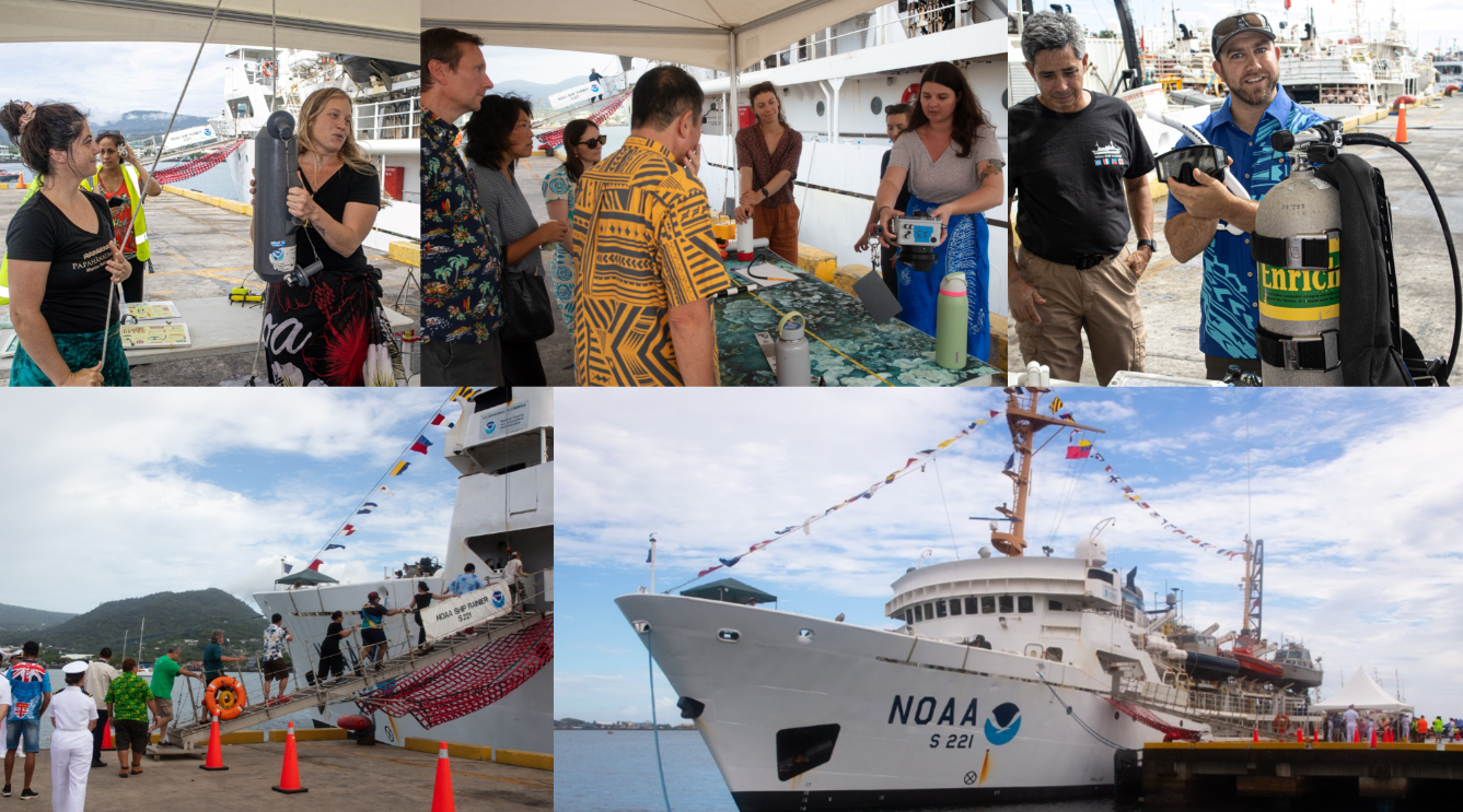 A montage of a visit to and public outreach at Apia, Samoa, by …