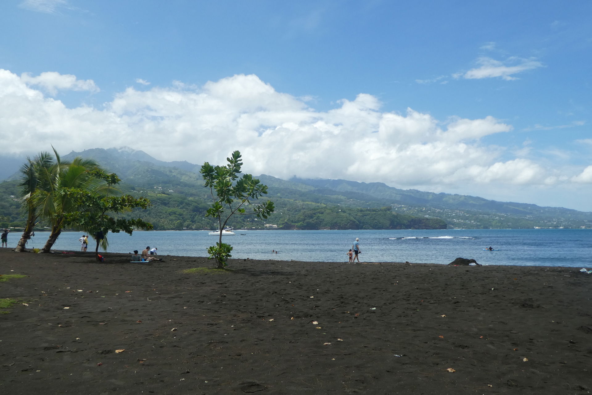 Blick vom Pointe Vénus auf die Baie de Matavai, Tahiti.