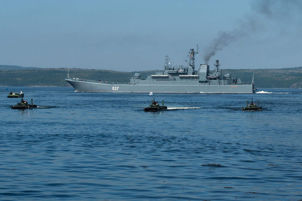 Exercise of the 61th Separate Naval Infantry Brigade (Russia).