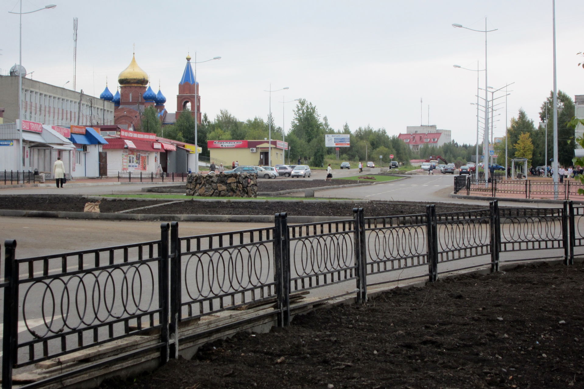 Central square in Gubakha