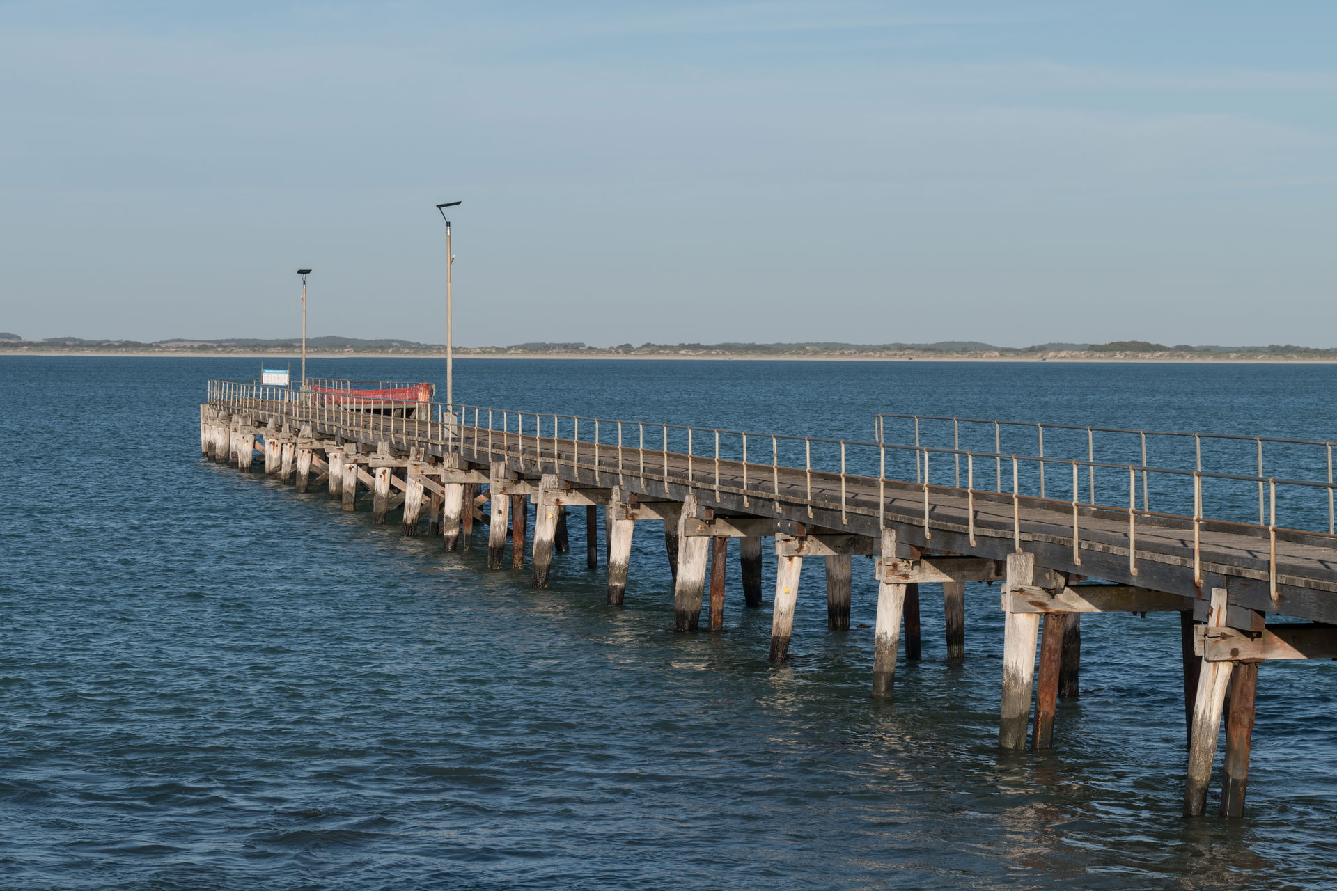 A west view of Robe Jetty