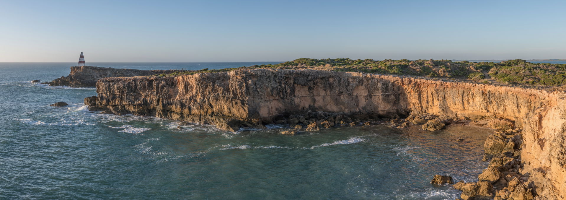 A south view of Robe's coastline, near the Obelisk