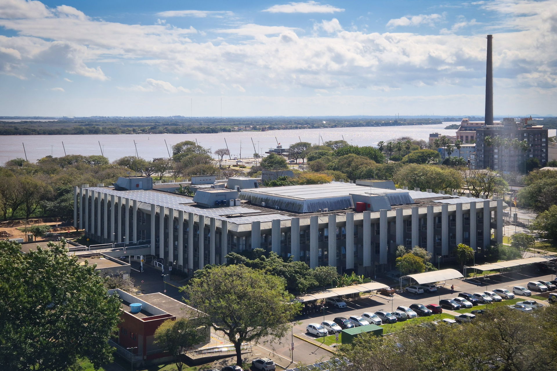 View of Municipal Chamber of Porto Alegre from the ninth floor …