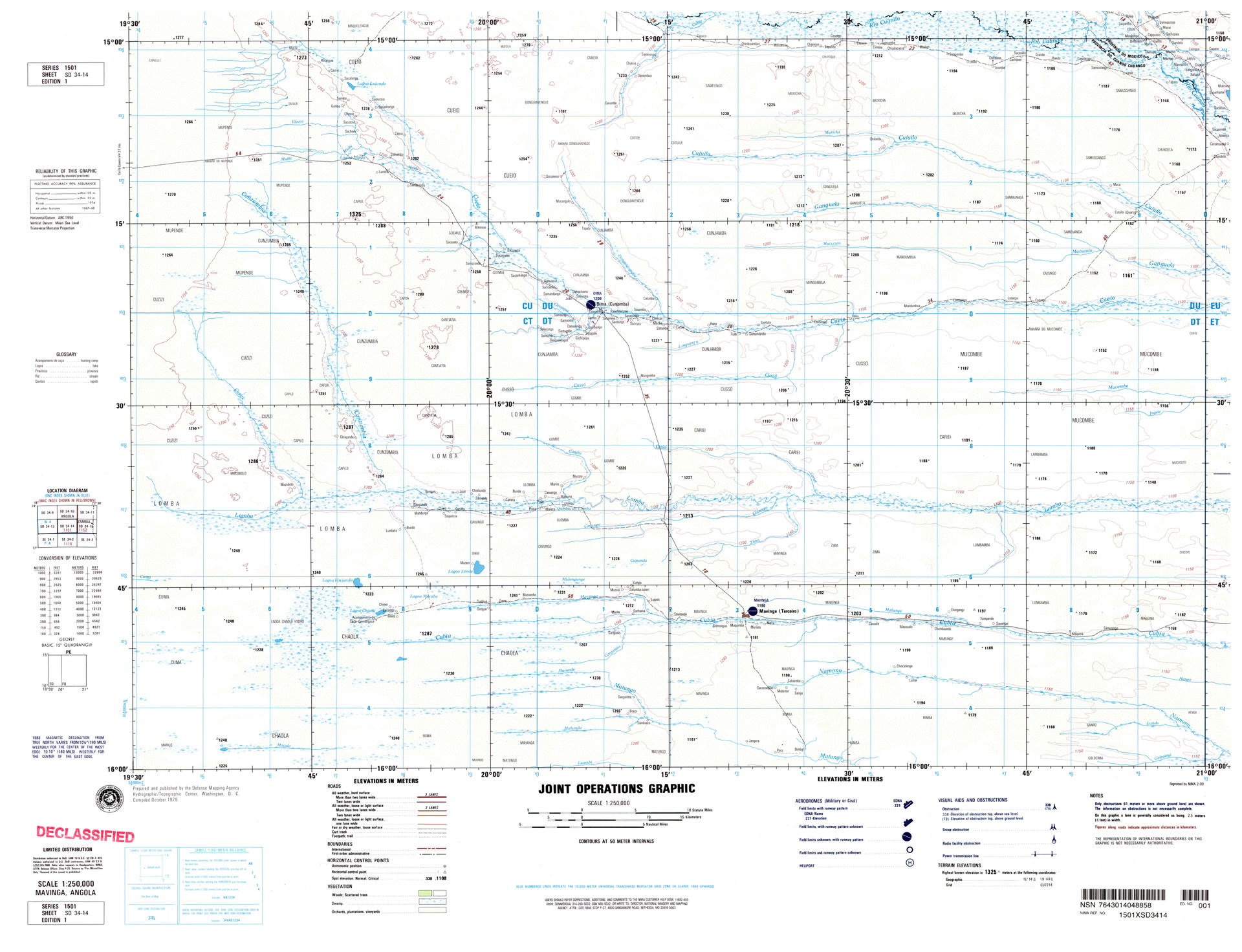 SD 34-14 Mavinga, Angola (3.6MB) [JPEG] - Southern Africa, Seri…