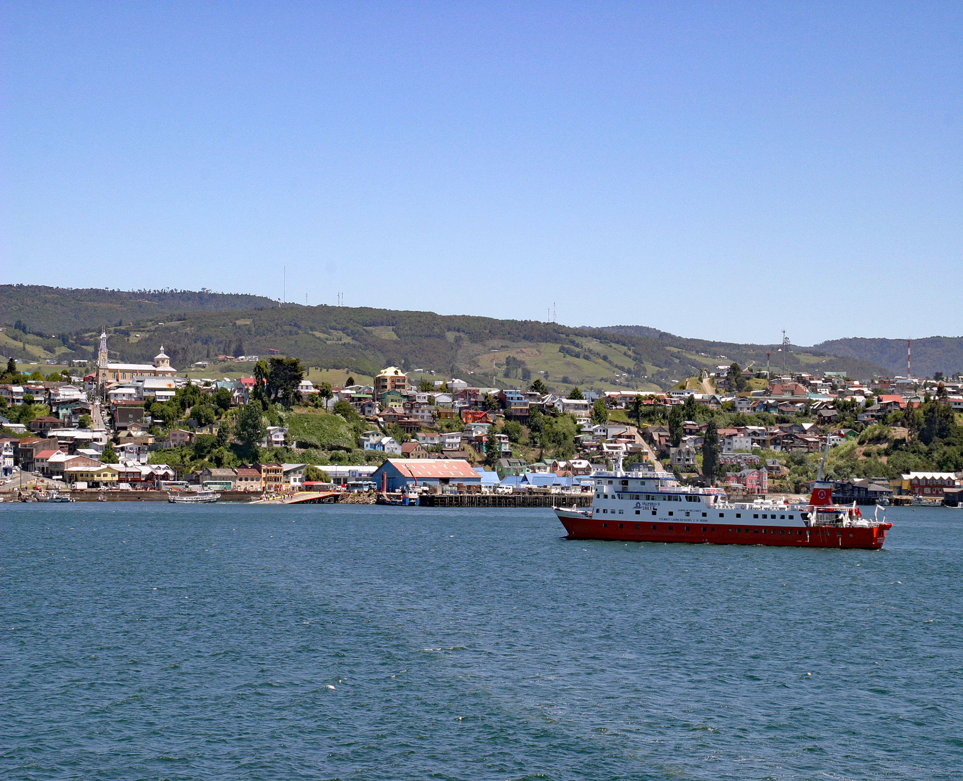 View of the city of Castro (about 42,000 inhabitants), a city i…
