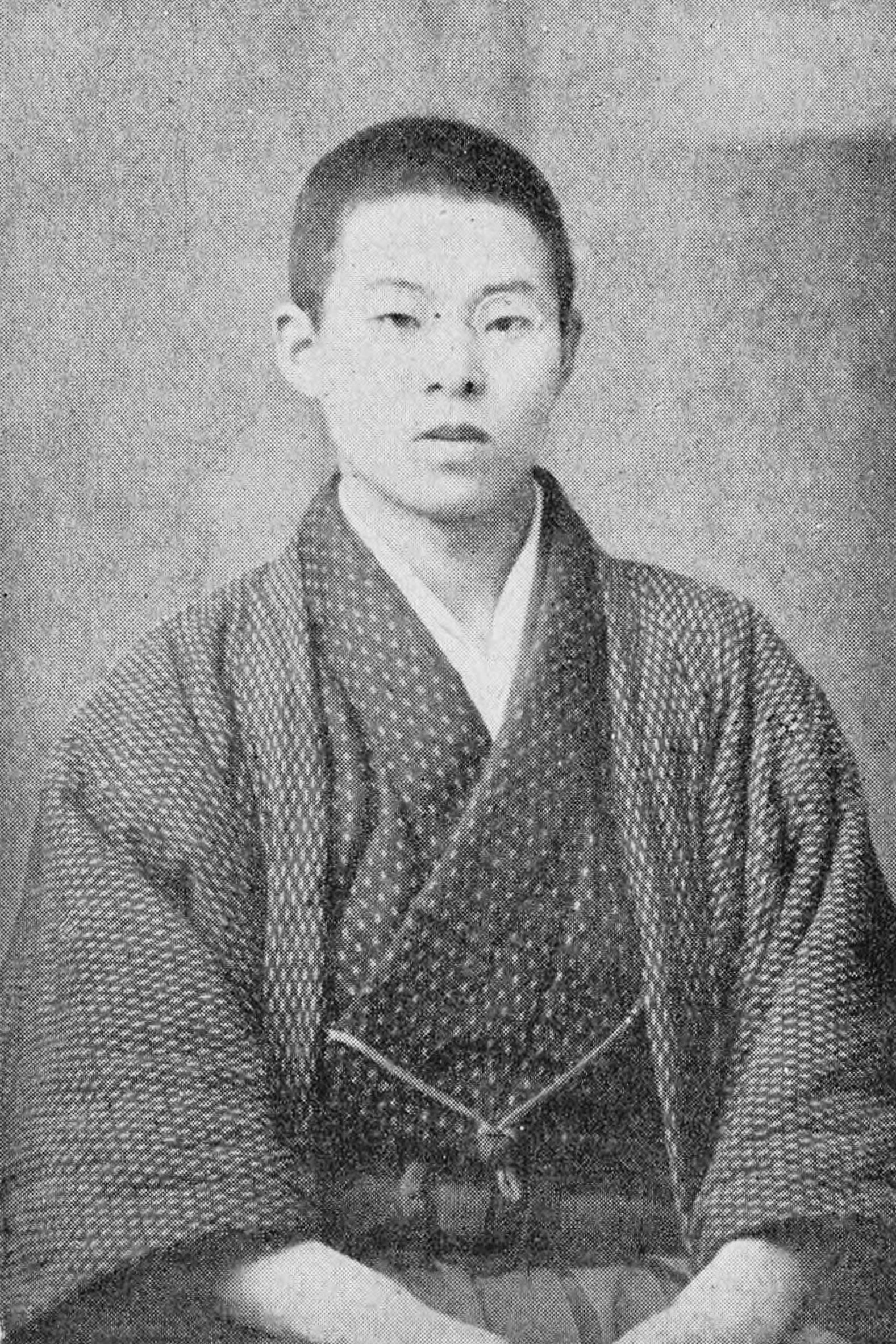 野呂栄太郎。北海中学時代（原典キャプションでは「北海道中学時代」）に撮影。