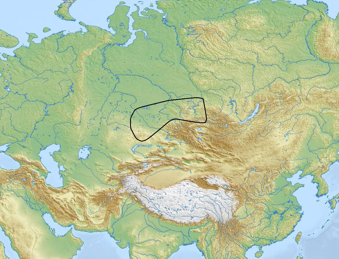 Map of the Karasuk culture, based on a map printed at page 325 …