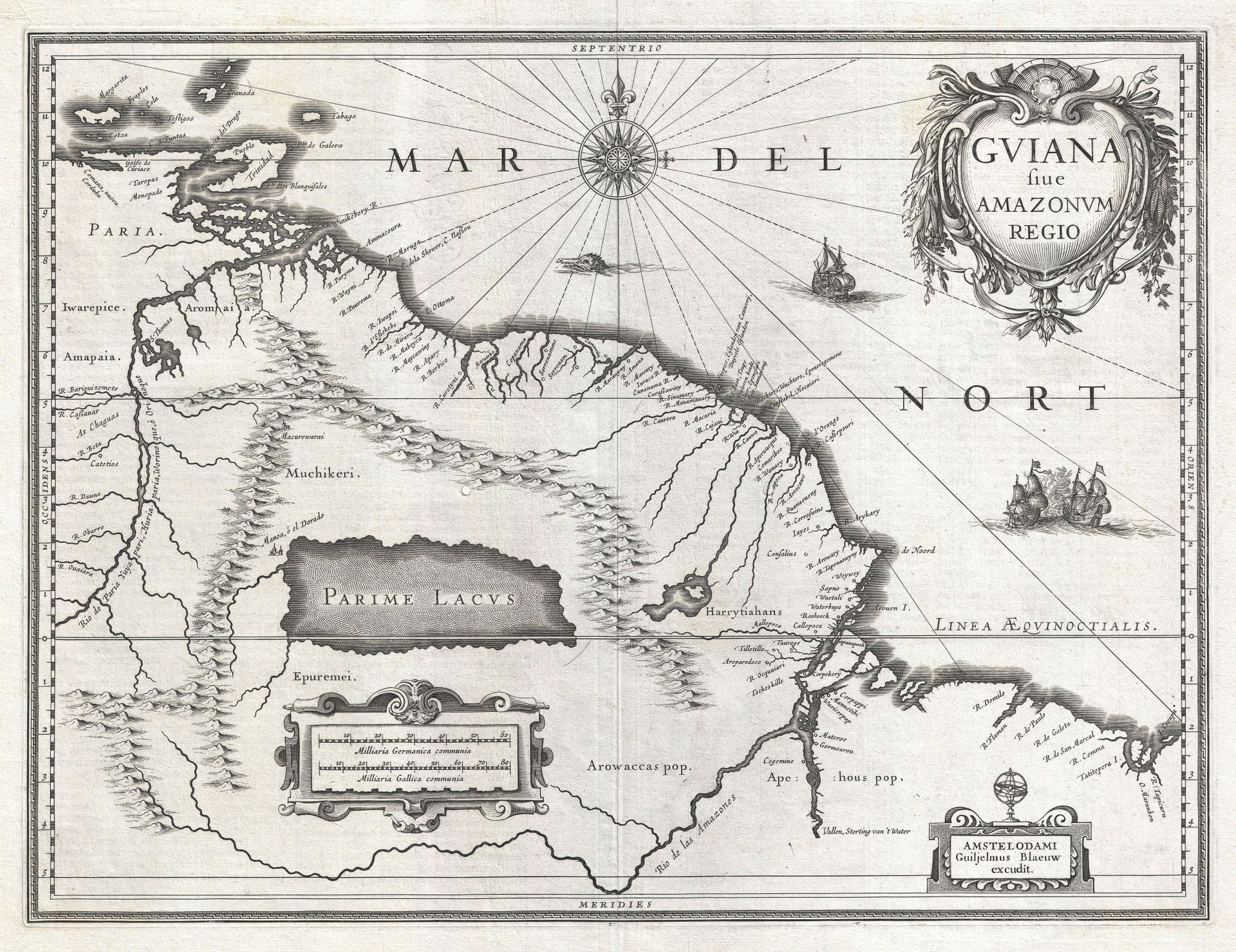 This is G. Blaeu's remarkable c. 1635 map of the northeastern p…