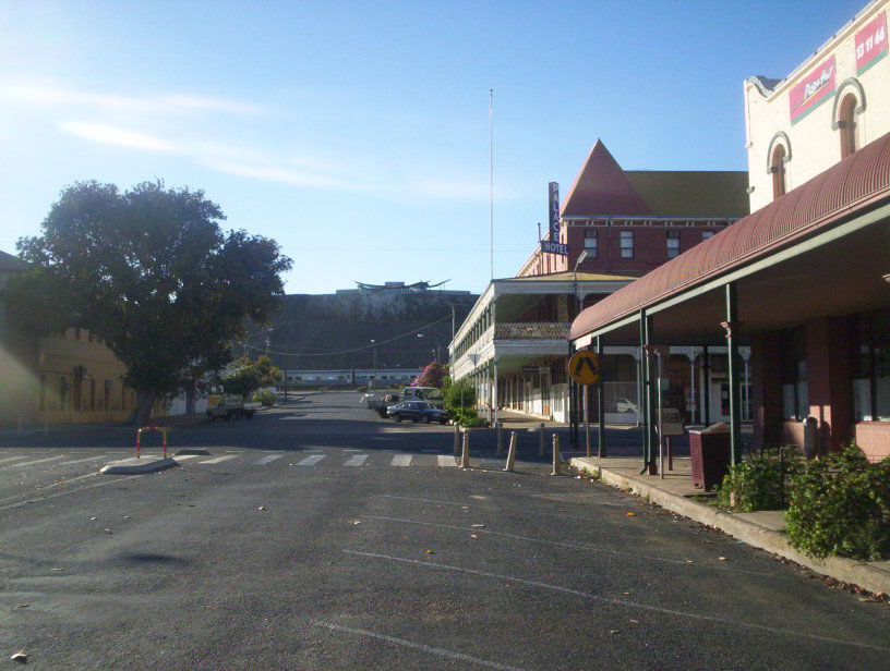 Broken Hill, New South Wales. In the background (at the end of …