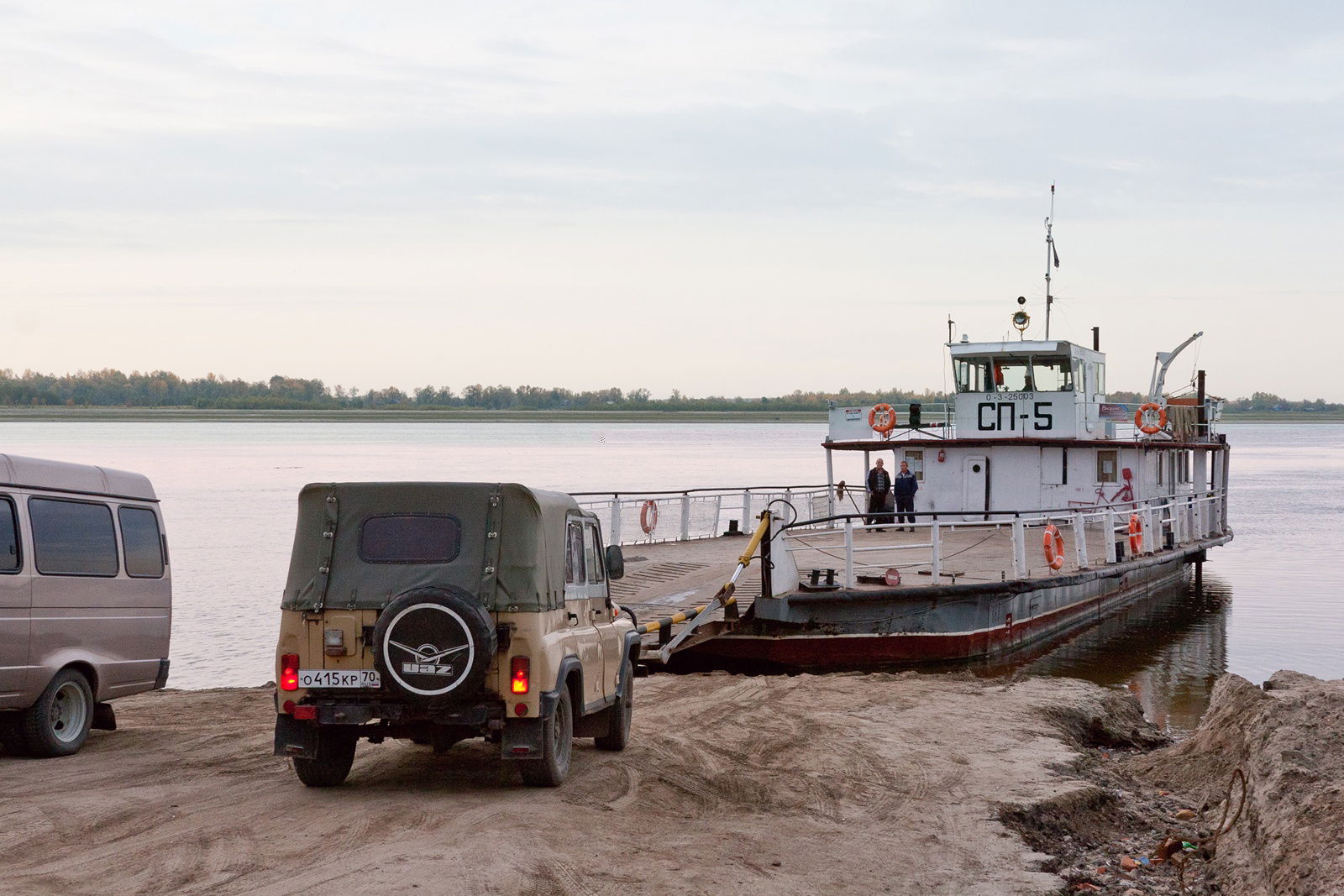 Ferry SP-5 in Kolpashevo, Russia.