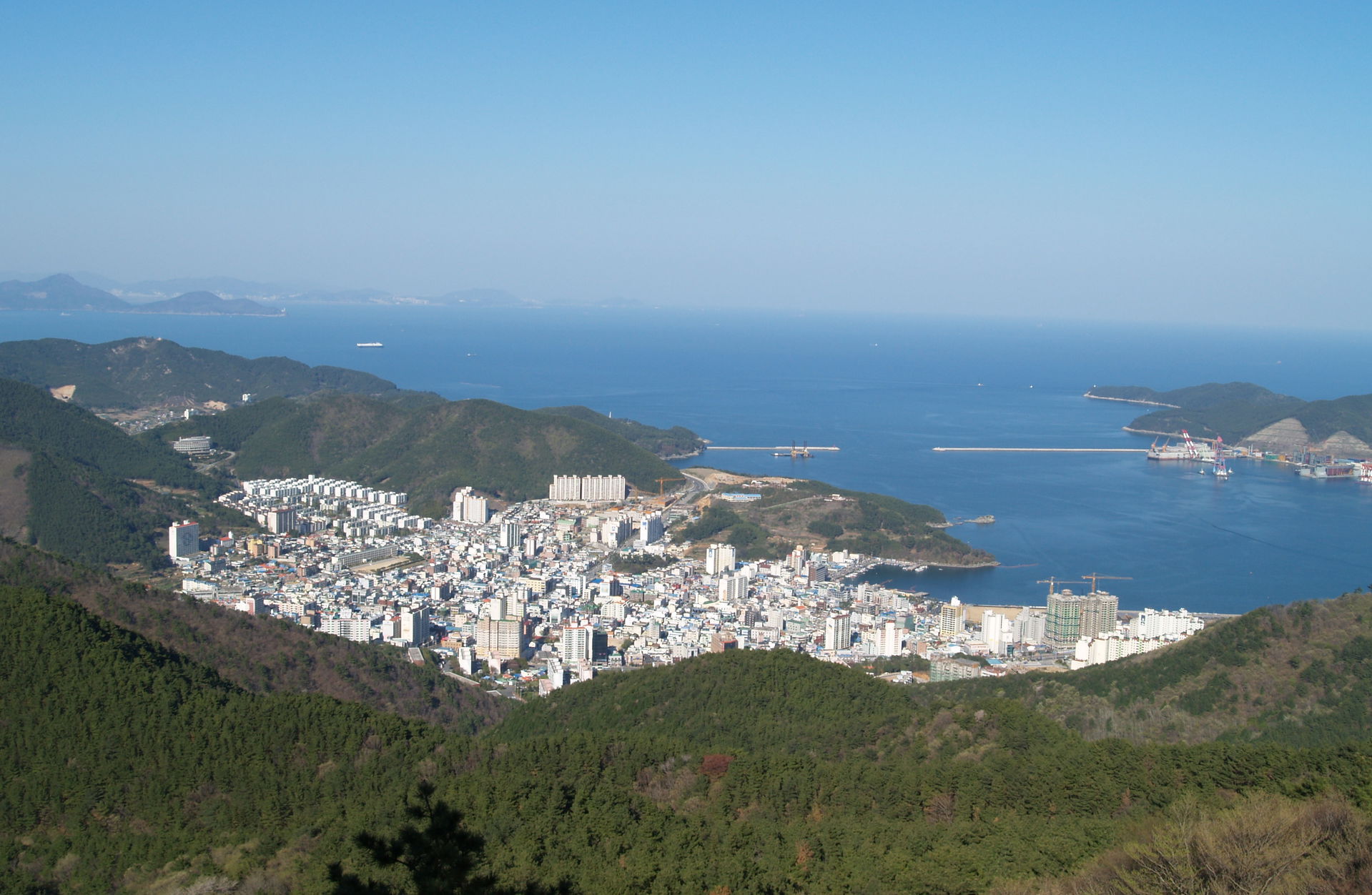 A view of Okpo in South Gyeongsang province, South Korea, in 20…