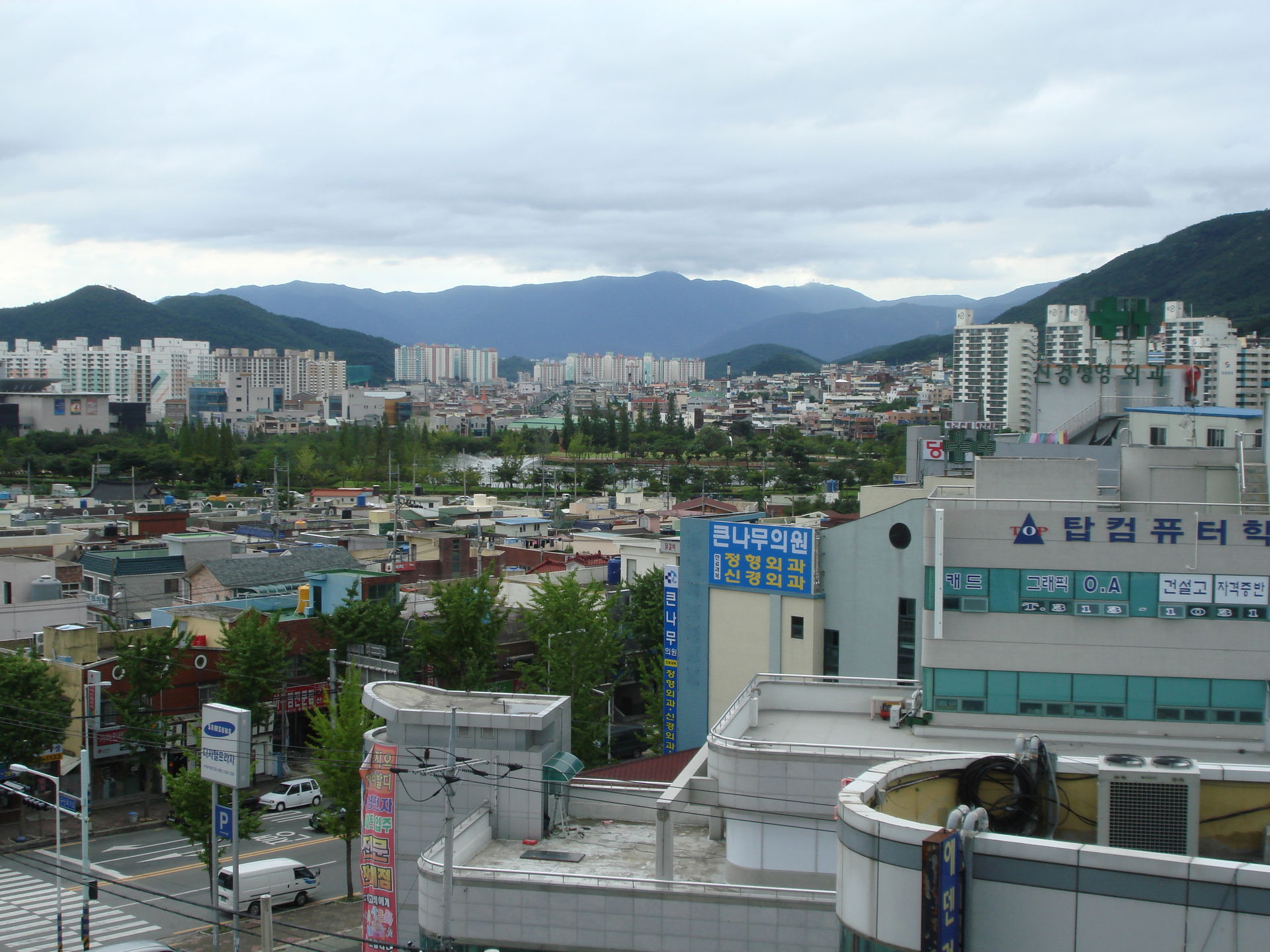 View of the west side of downtown Gimhae, South Gyeongsang, Sou…