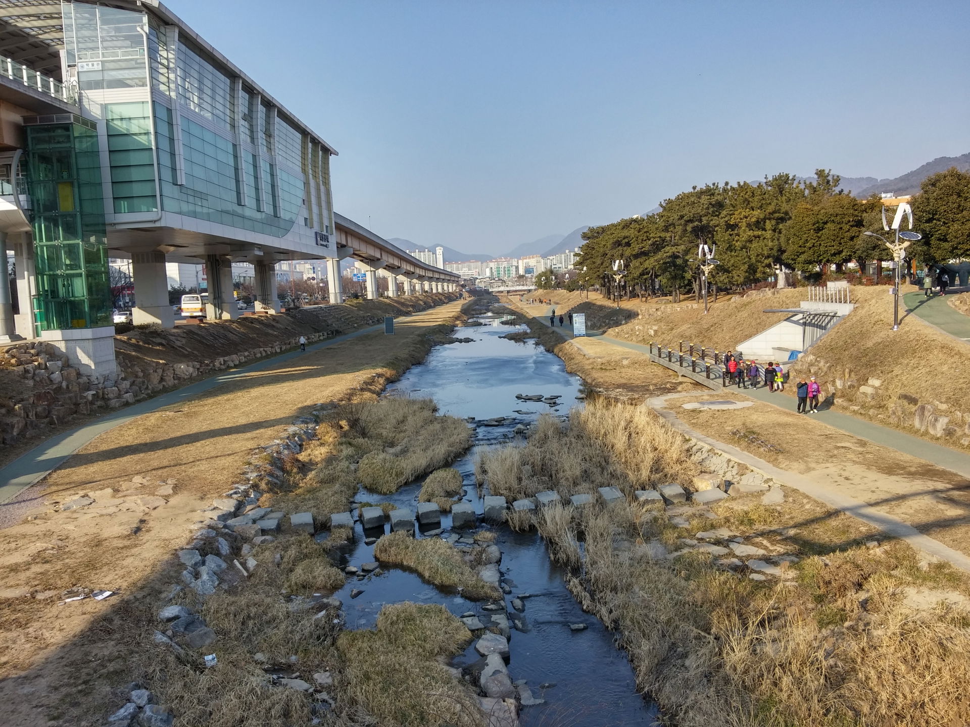 Haebancheon (literally "Haeban stream"), Gimhae, South Korea.