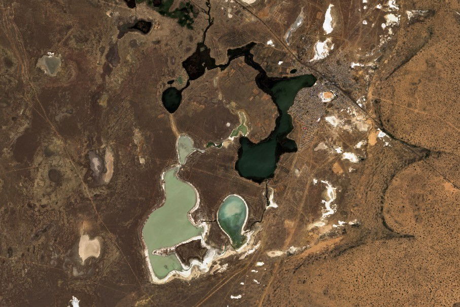 Shalkar lake Sentinel-2 image in May