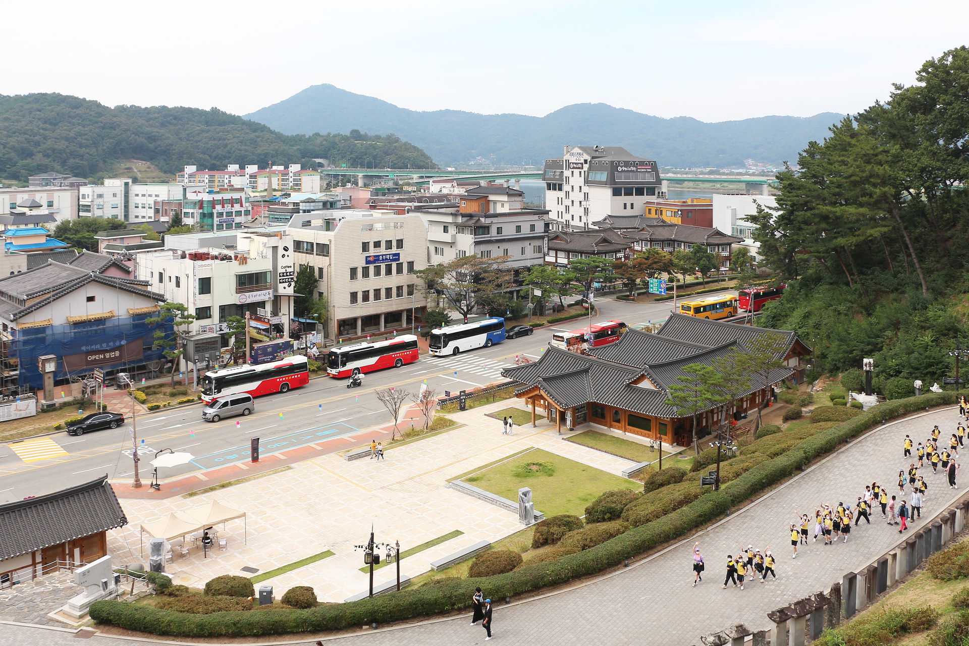 City of Gongju seen from Gongsanseong Fortress, South Korea
