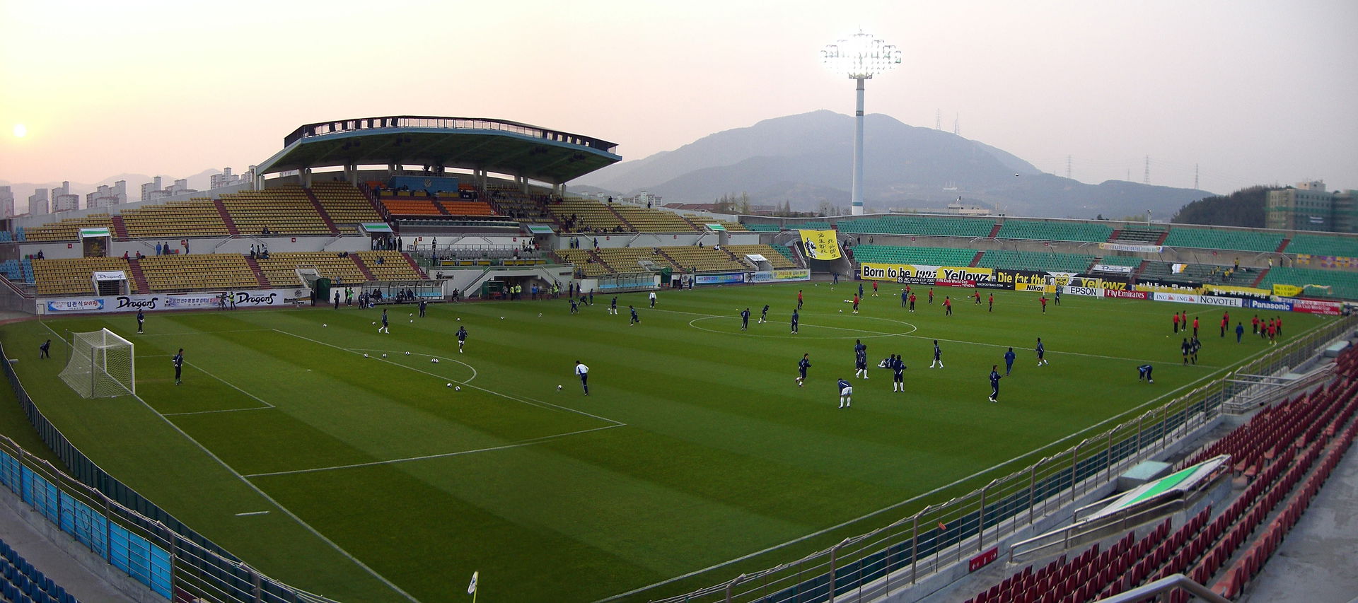 Gwangyang football stadium. Gwangyang-si,South Korea.