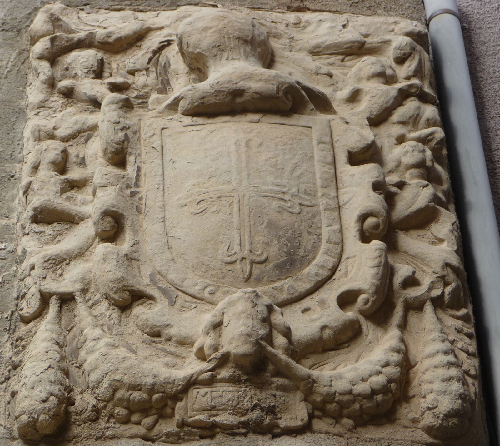 Coat of arms of the Medrano family in Viana, Spain. San Miguel …