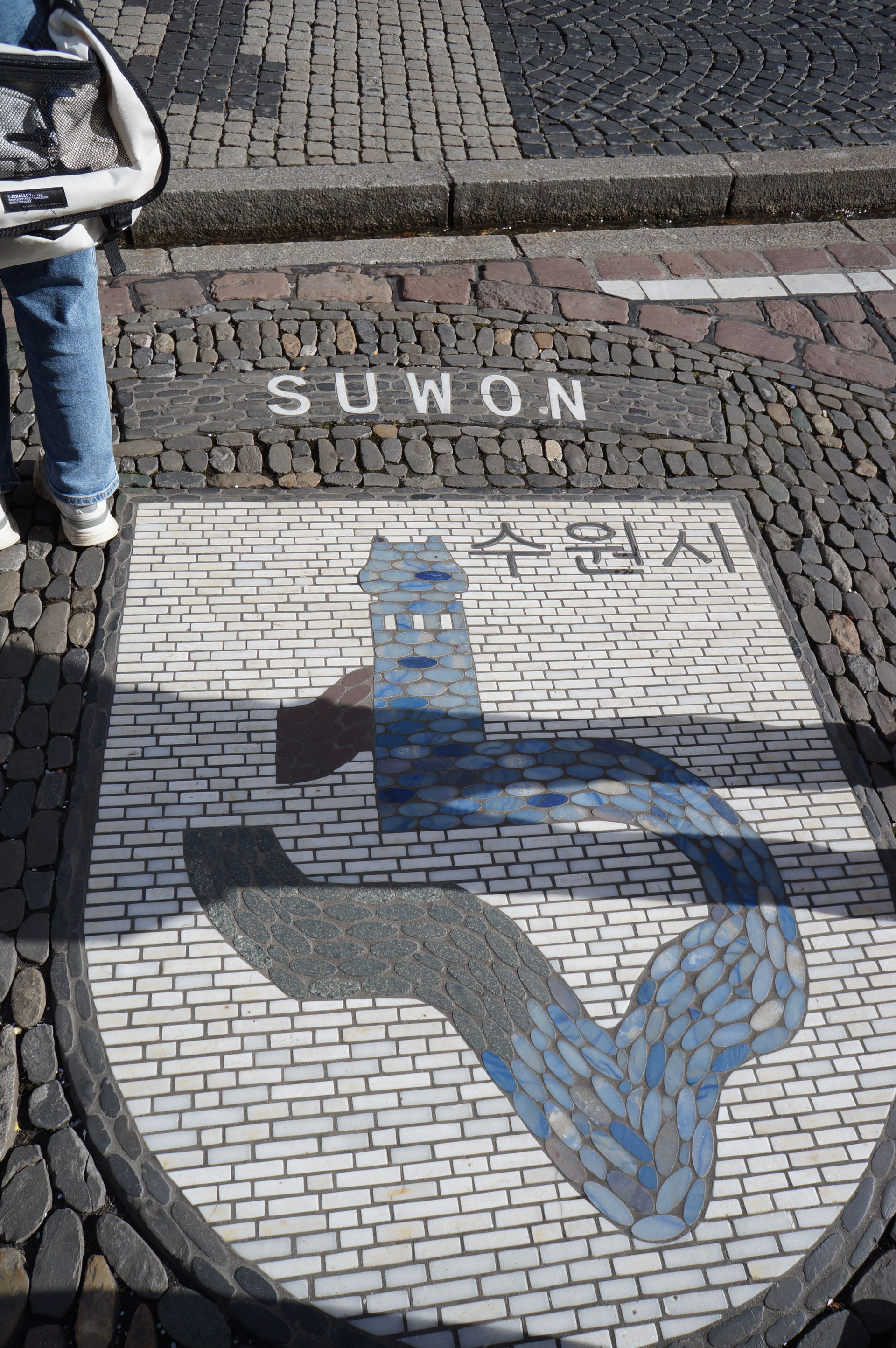 In front of Freiburg city hall, there are tiles which show Frie…