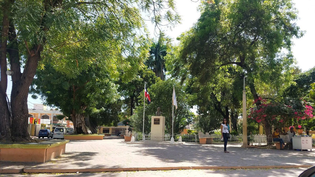 Town park of Neiba, Dominican Republic in the Baoruco province.…