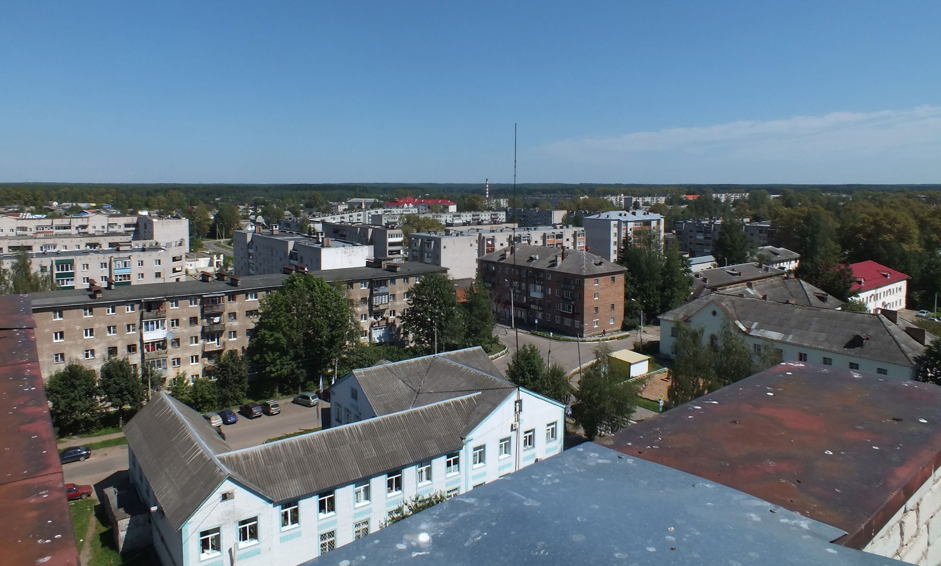вид города с высоты