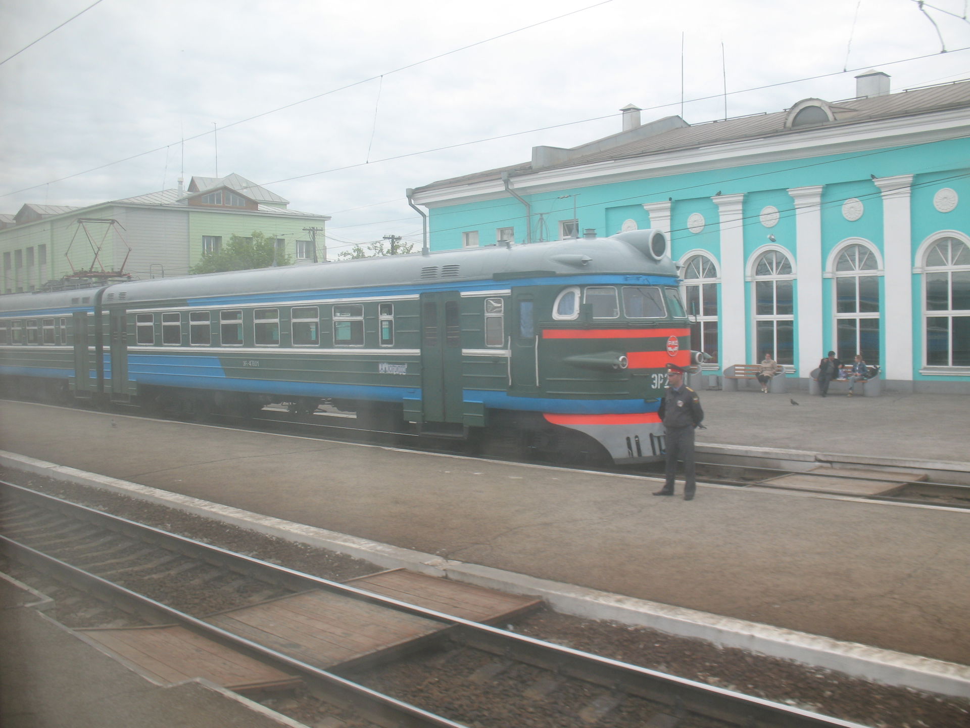 Tatarsk train ER2 electric trainset ЭР2-478 on Tatarskaya
