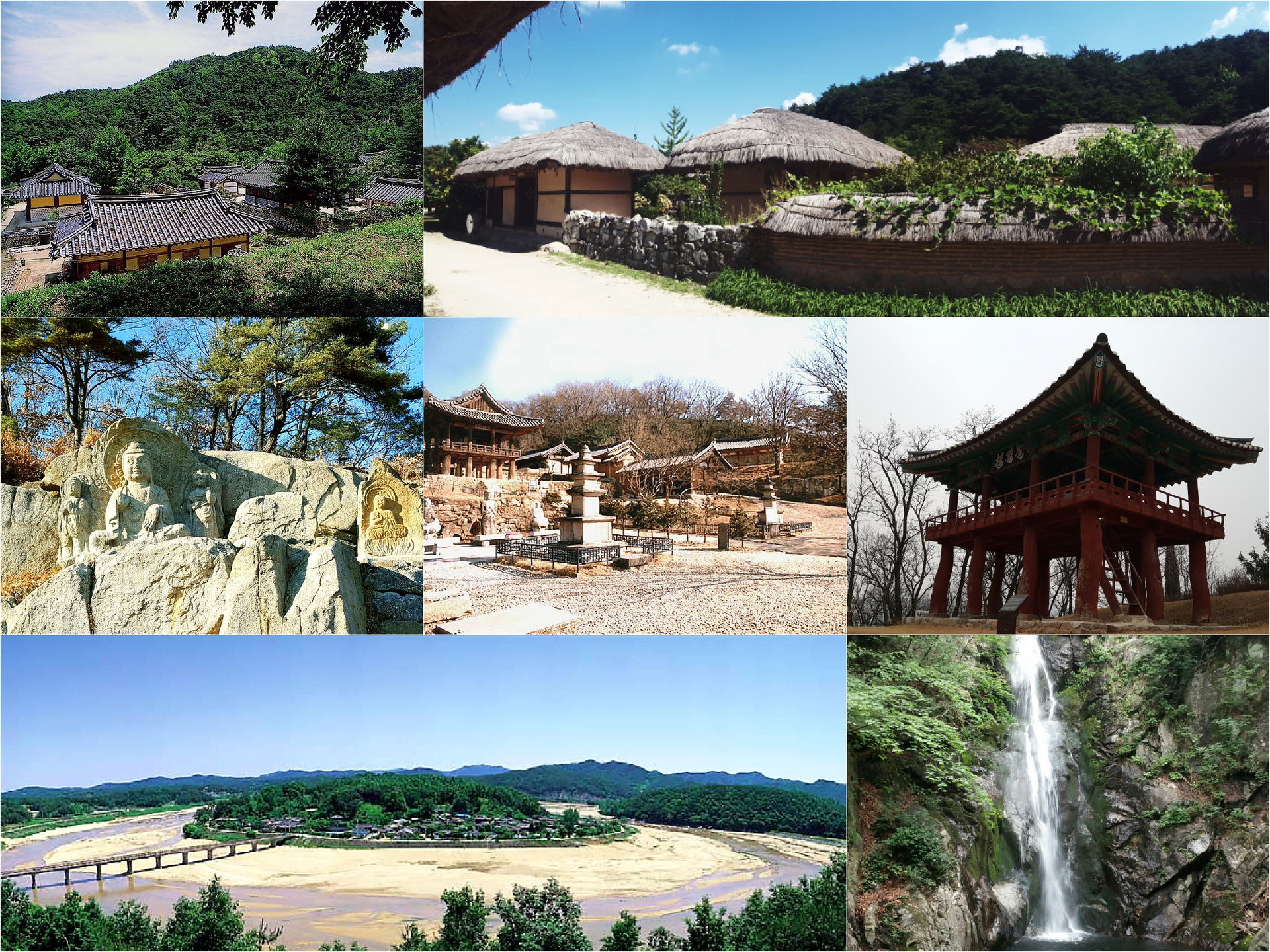 지그재그 방향으로 첫 번째는 소수서원(사적 제55호), 두 번째는 선비촌, 세 번째는 영주 가흥동 마애여래삼존상 …