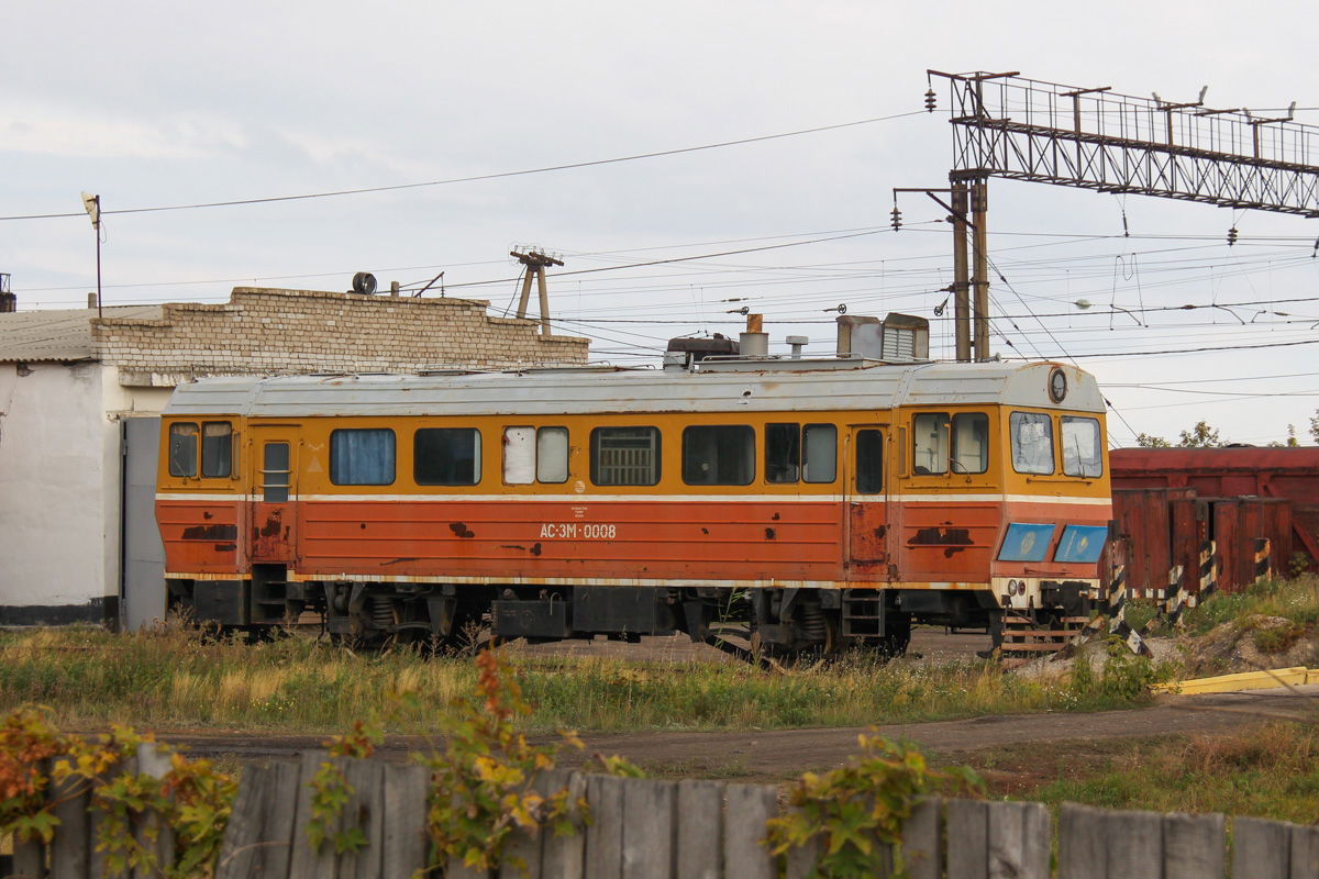 Автомотриса АС3М-0008. Казахстан, Акмолинская область, станция …