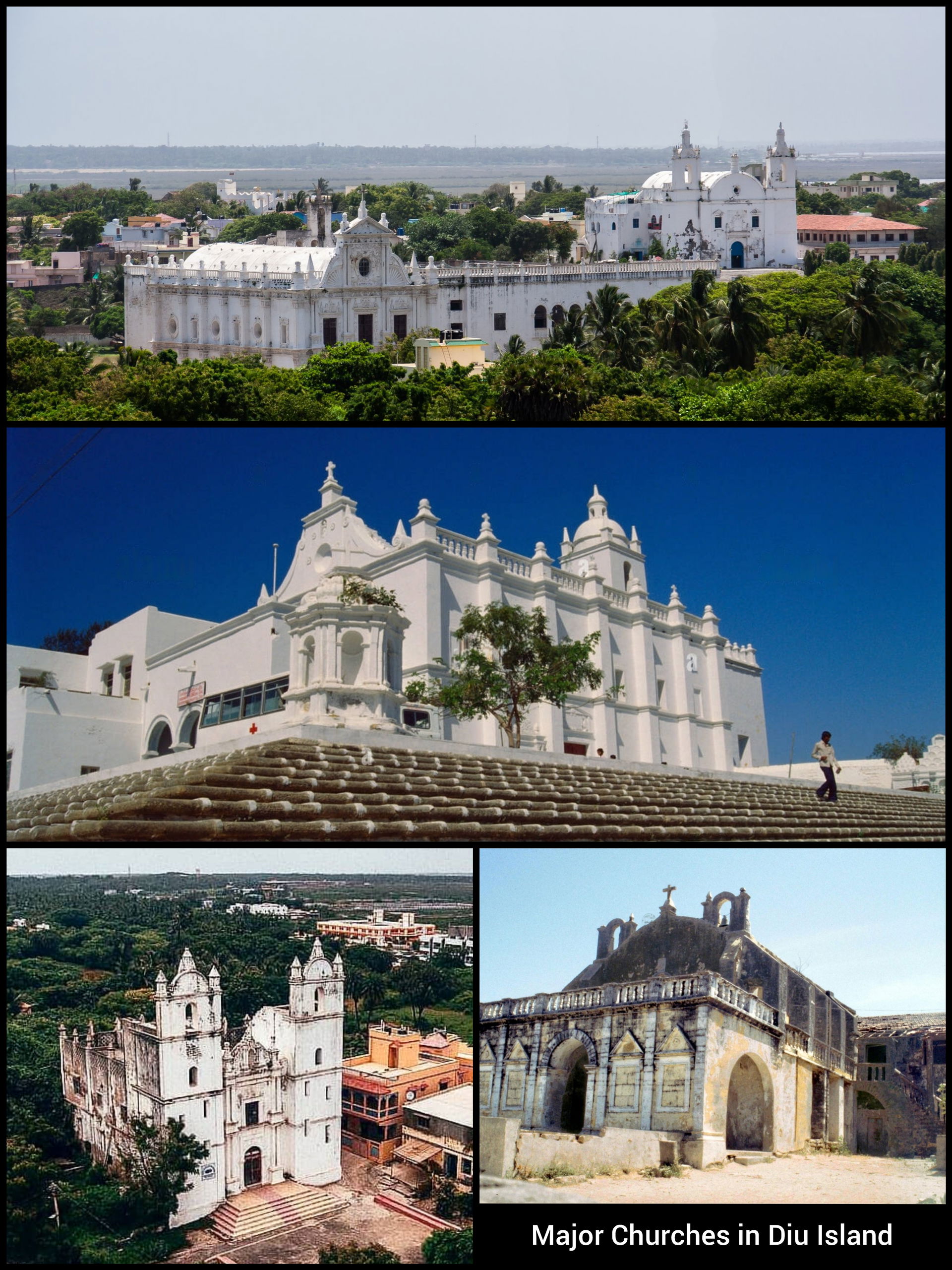 Counterclockwise from top:
1. Churches of St. Paul and St. Thom…
