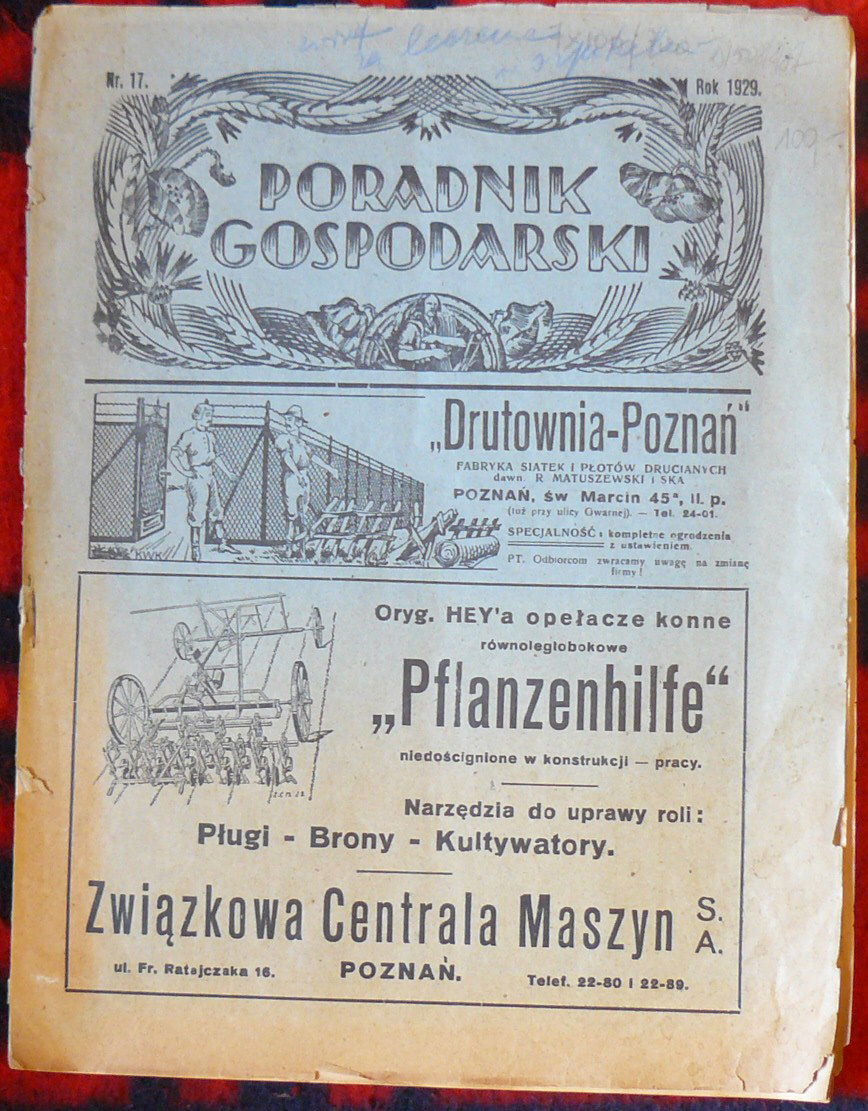 Poradnik Gospodarski - nr 17/1929r.