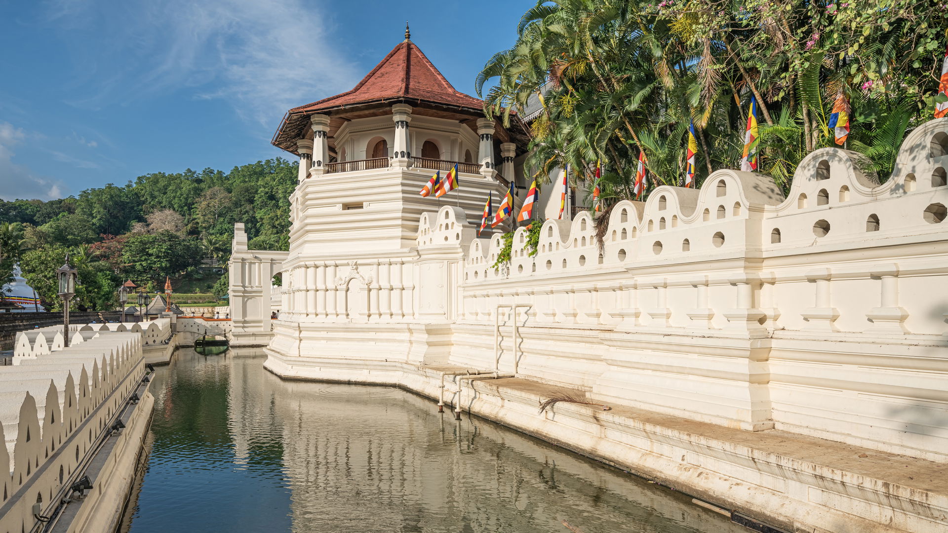 Sacred Tooth Temple in Kandy, Sri Lanka.