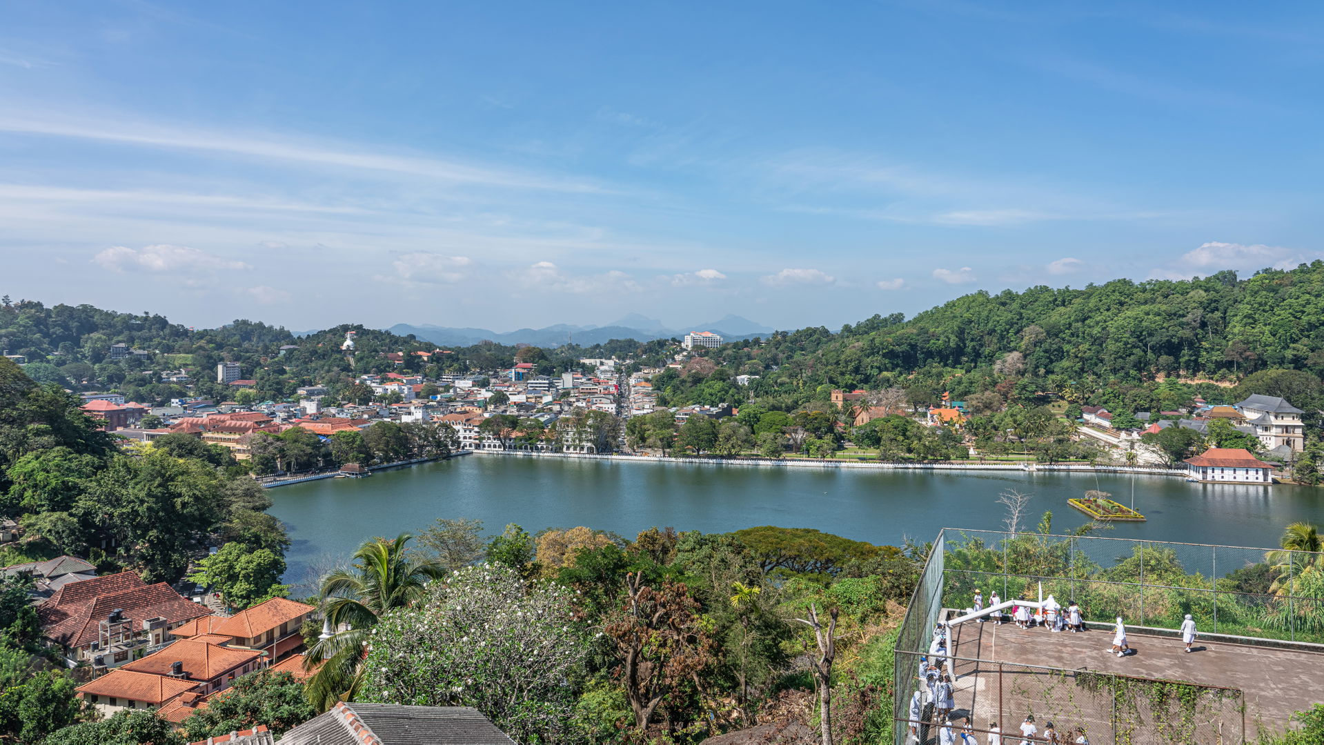 View from Arthur's Seat viewpoint in Kandy, Sri Lanka