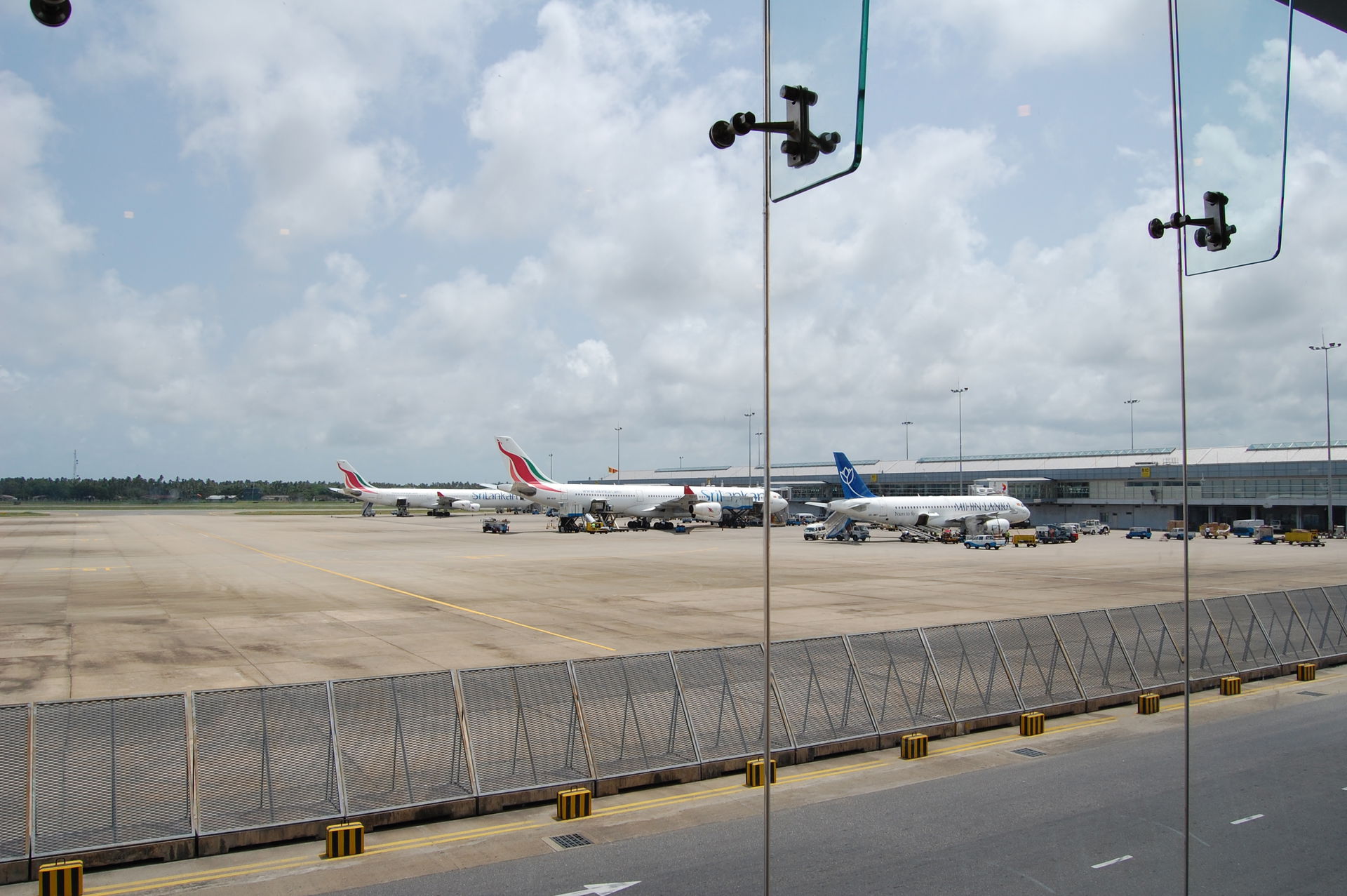 The ramp area of Bandaranaike International Airport in Colombo,…