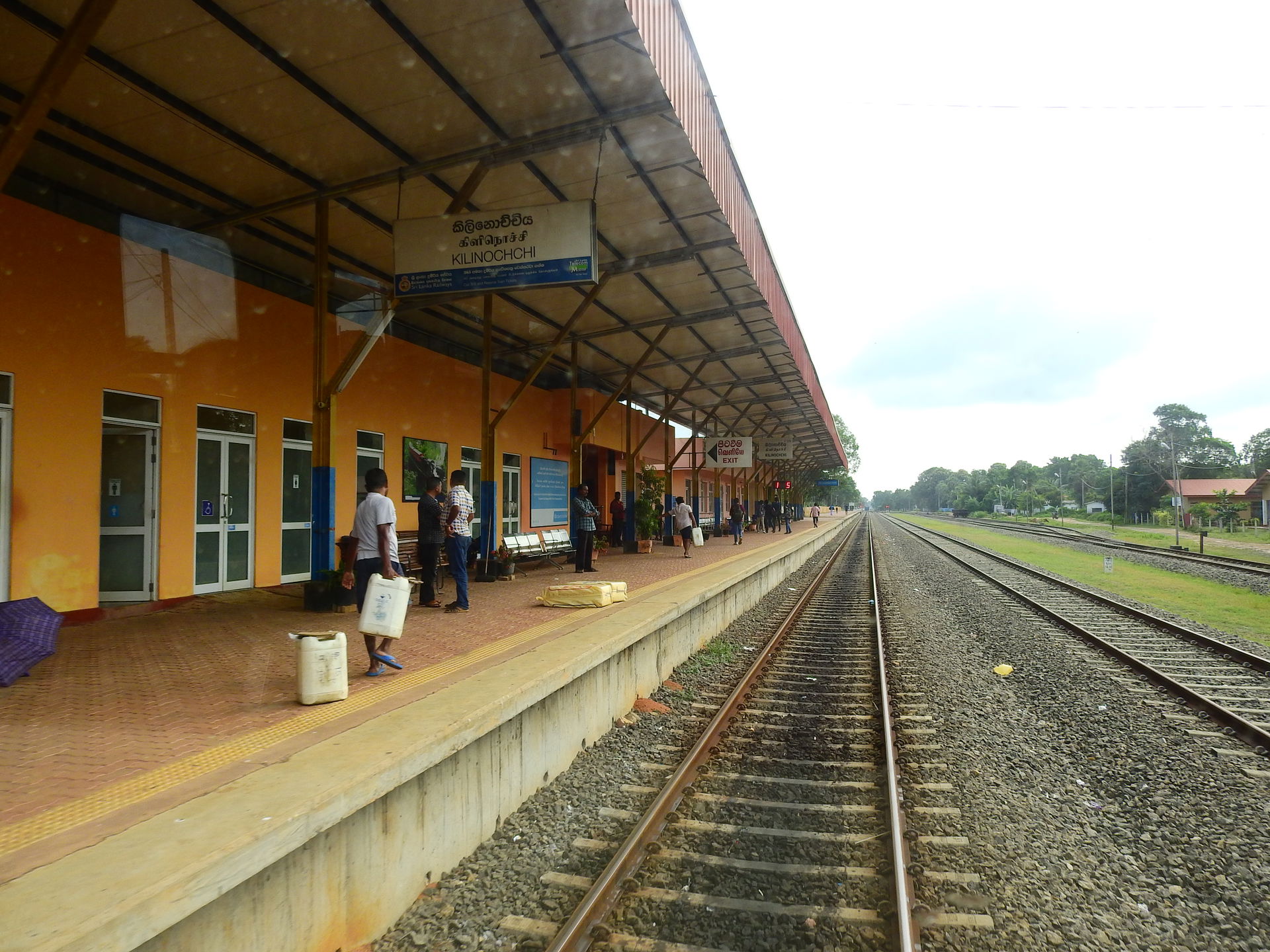 Kilinochchi Railway Station, Sri Lanka.