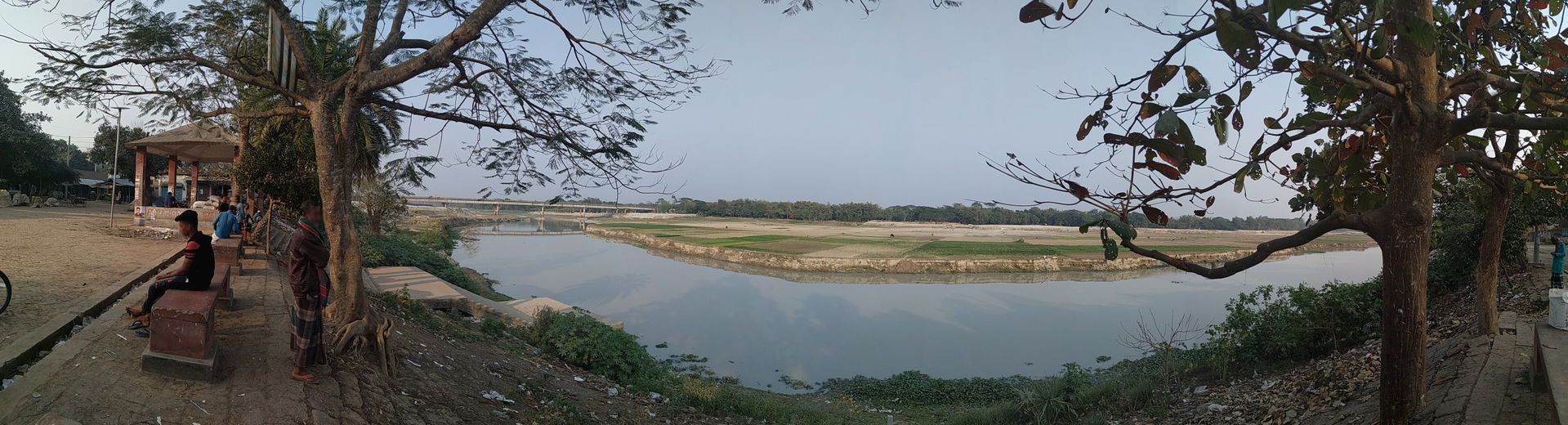A Panorama Image of Ariyal Kha River was taken from Poradia Baz…