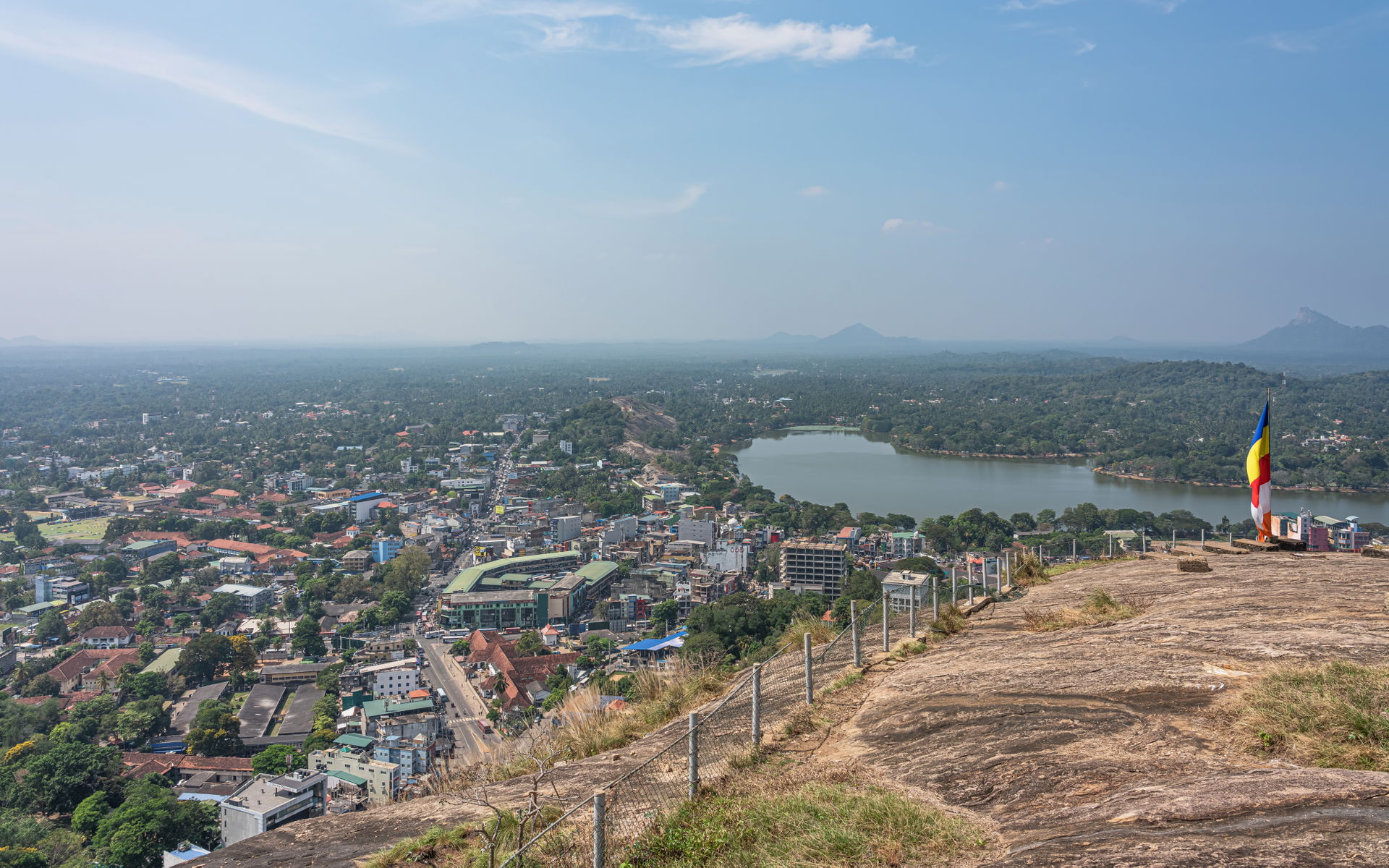 View from Elephant Rock in Kurunegala, Sri Lanka