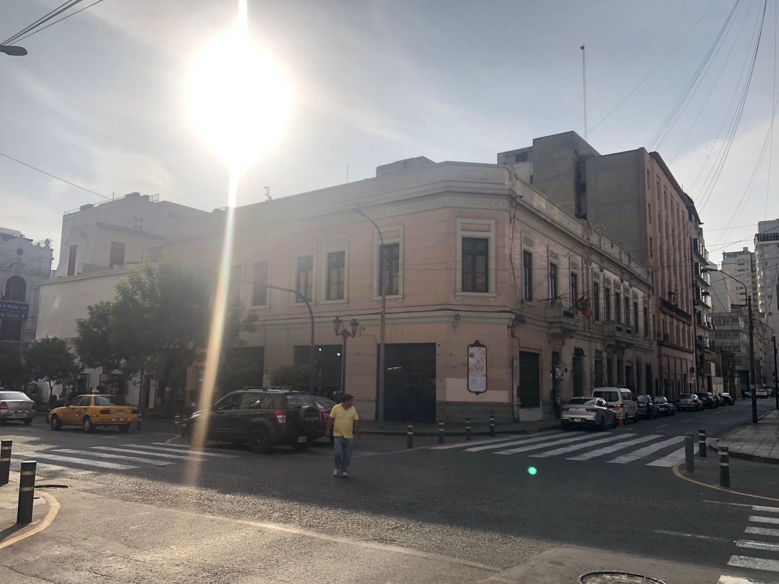 Jr. Camaná & Jr. Ocoña, Lima. The building's right side onc…