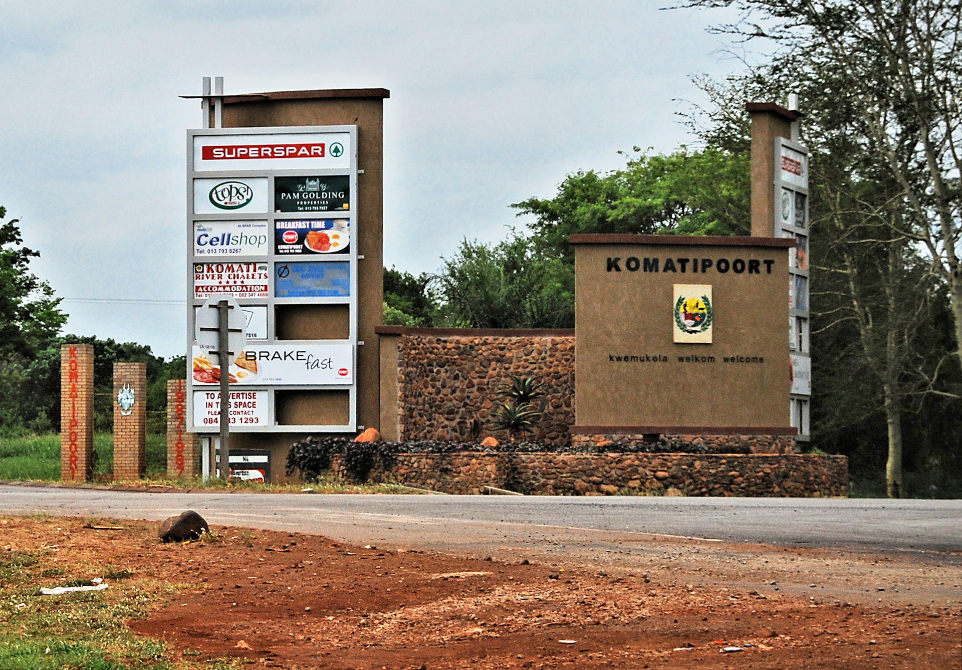 Komatipoort town sign