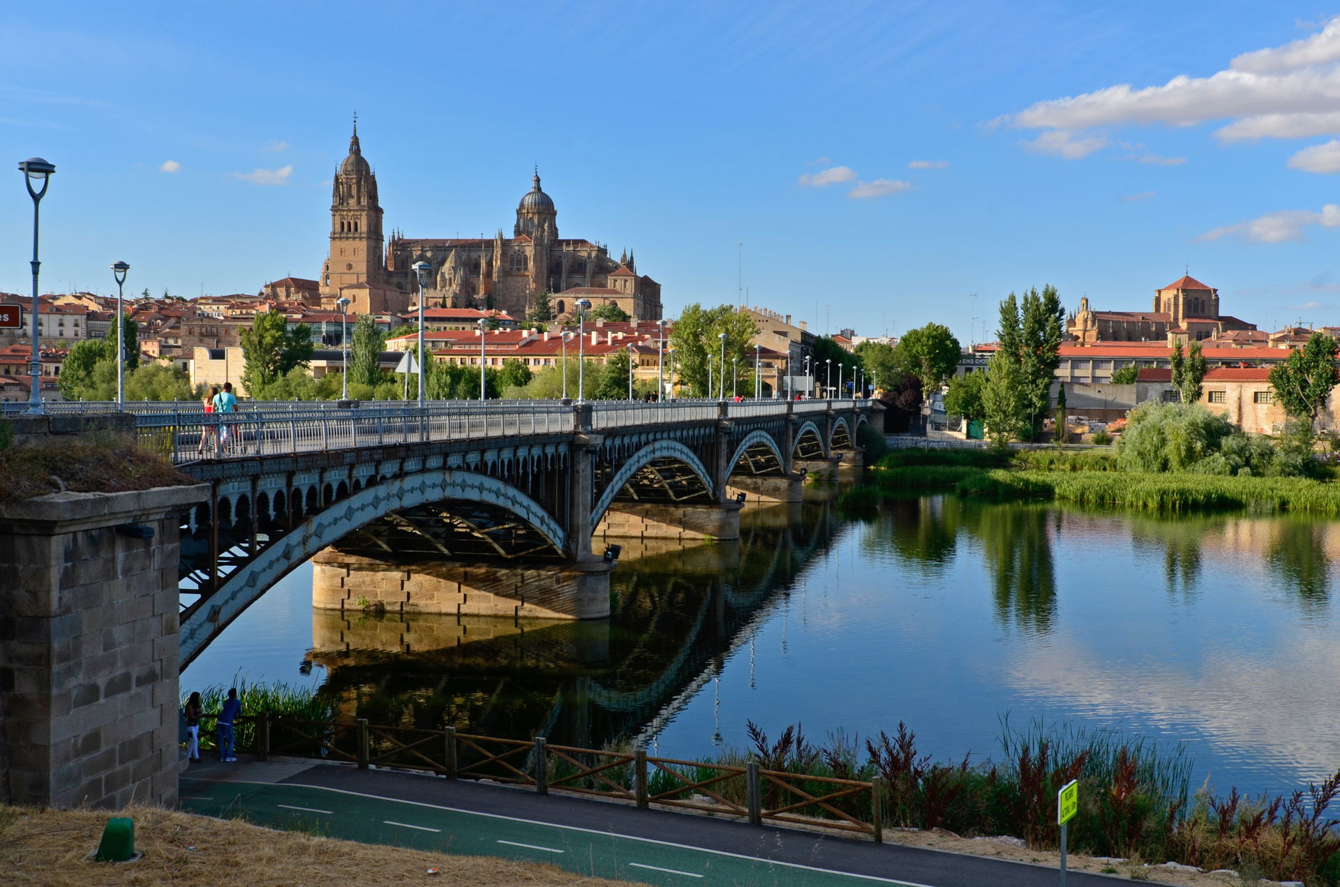 Old quarter of Salamanca and the bridge Enrique Estevan seen fr…