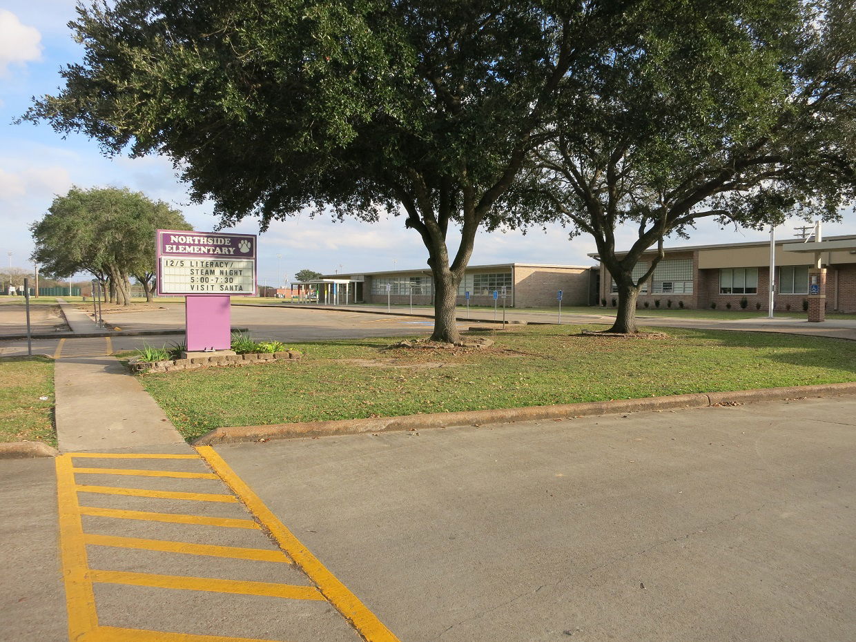 Photo shows Northside Elementary School at 1000 Ridgecrest St, …