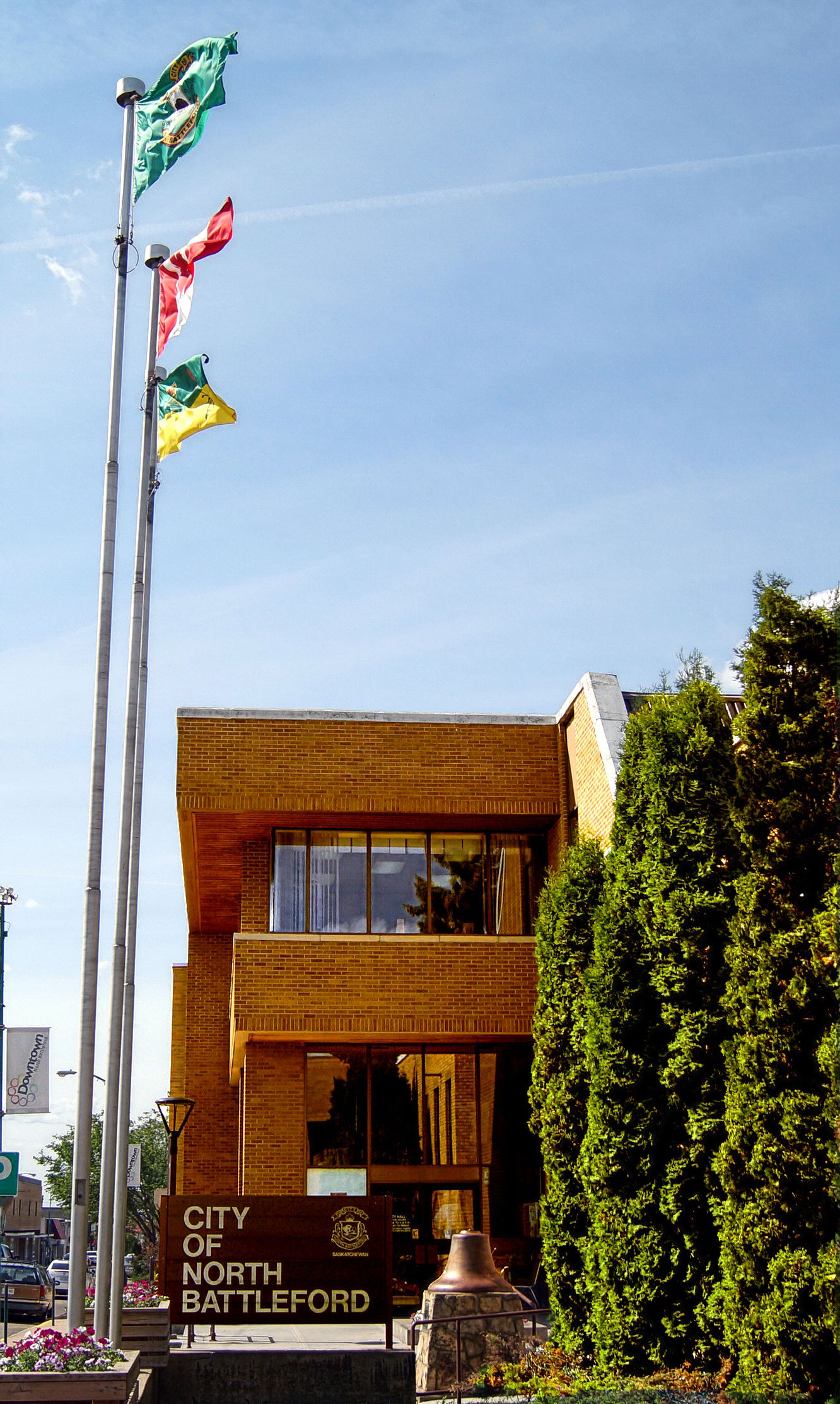 City Hall of the City of North Battleford seen from the west in…