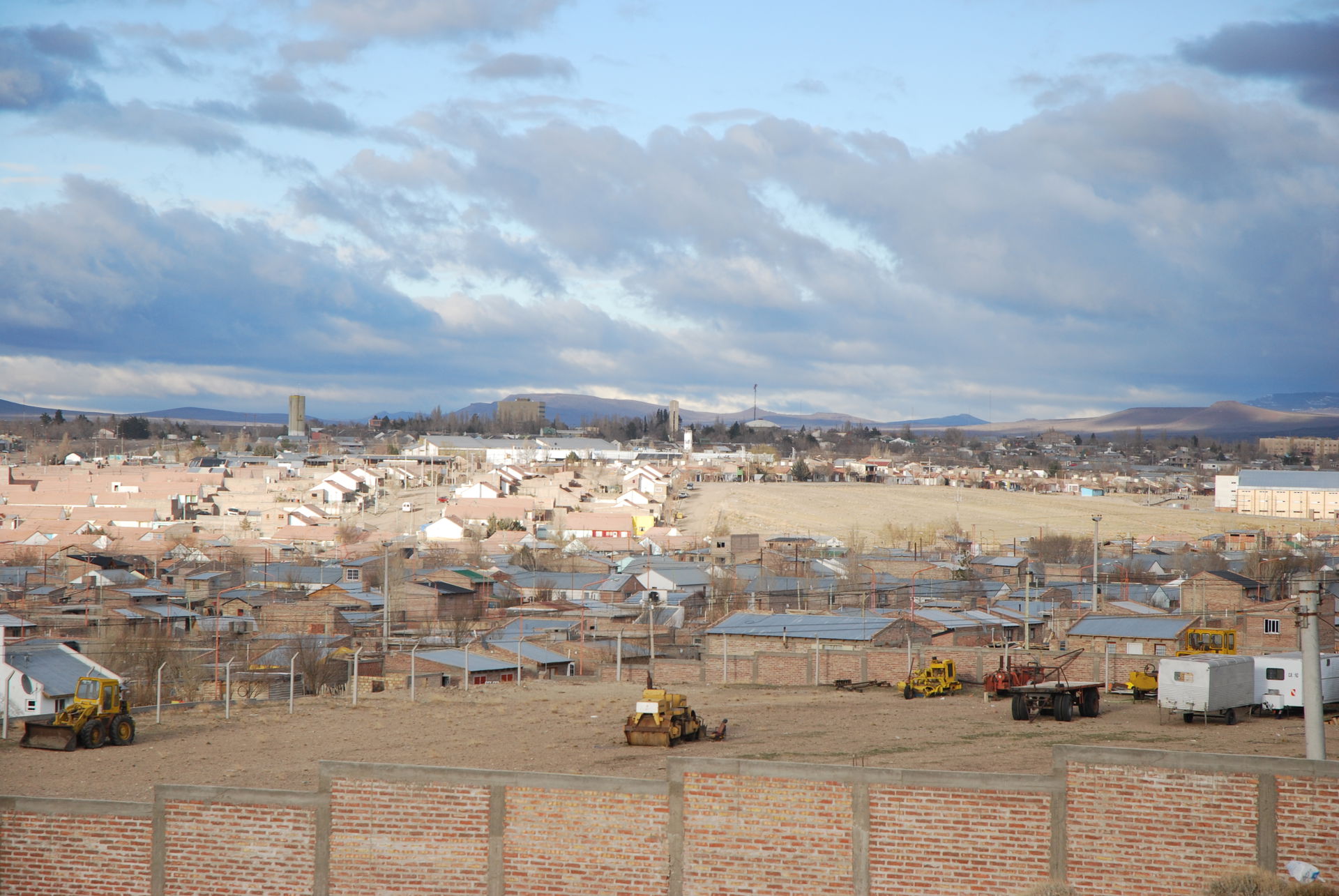 Vista de Zapala (Provincia del Neuquen) desde el ingreso norte.
