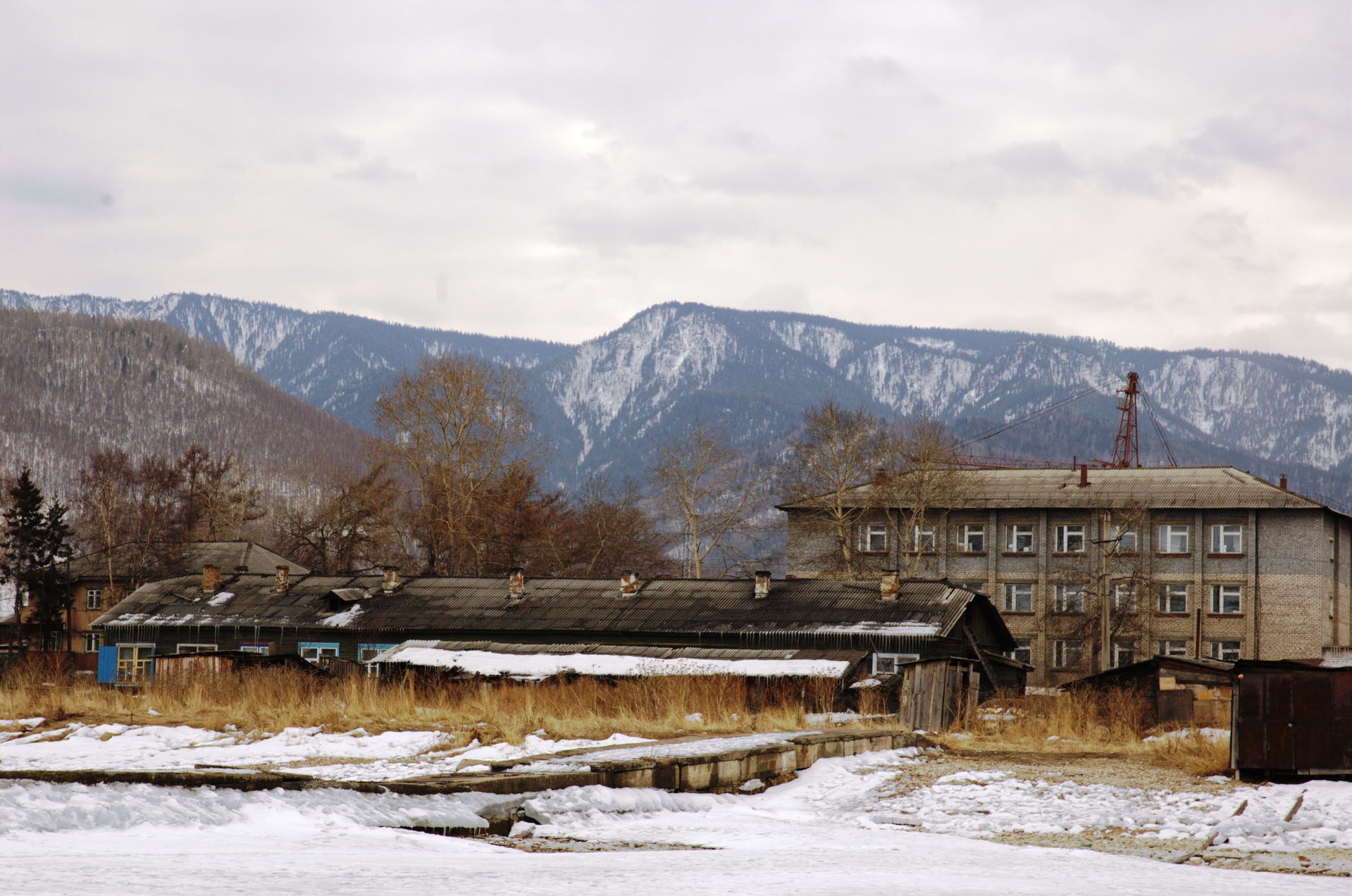 Slyudyanka, seen from Lake Baikal in 2008.