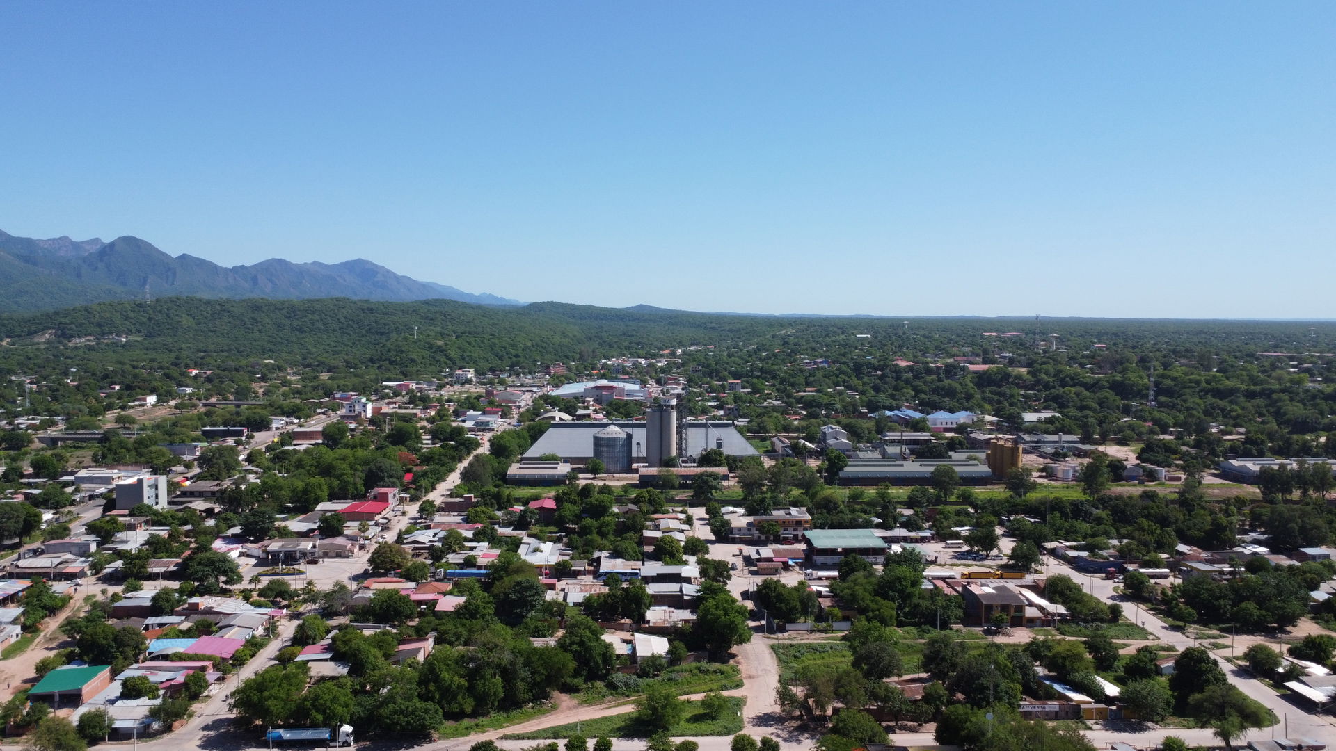 View of Villa Montes looking north, with the Itika oil factory …
